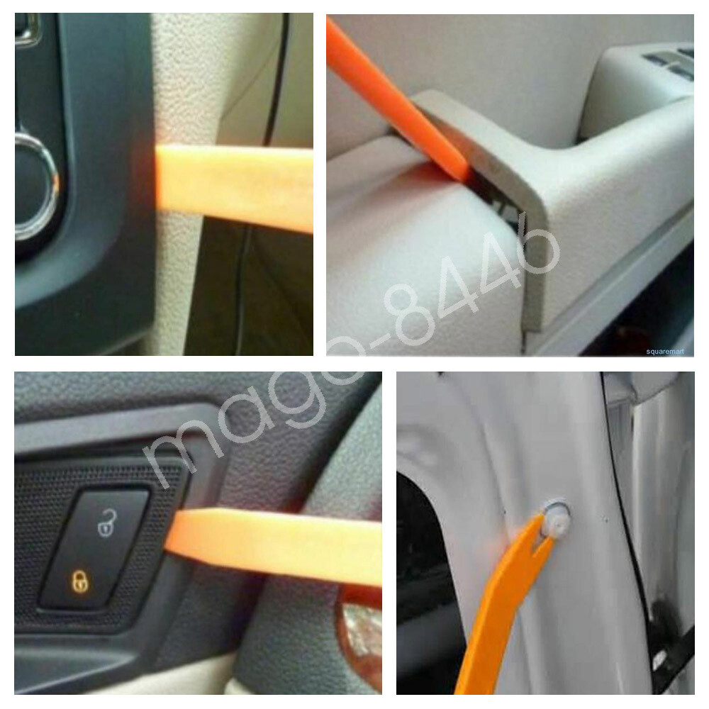 Car Panel Removal Open Pry Tools Kit Dash Door Radio Trim PDR Pump Wedge 4x