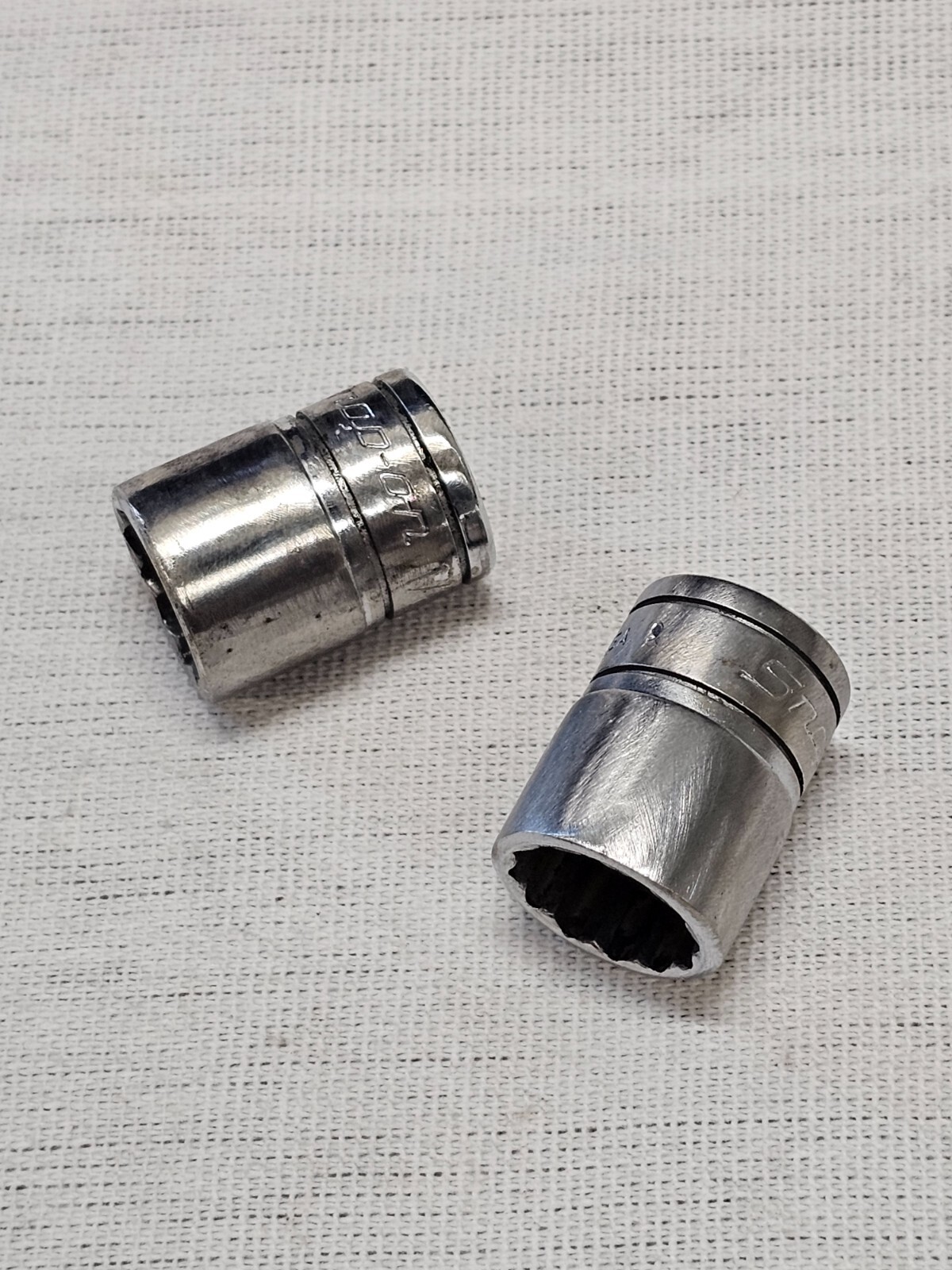 2 Snap-on 1/2″ Standard Shallow Socket Sae 12 Point 3/8″ Drive F161 USA