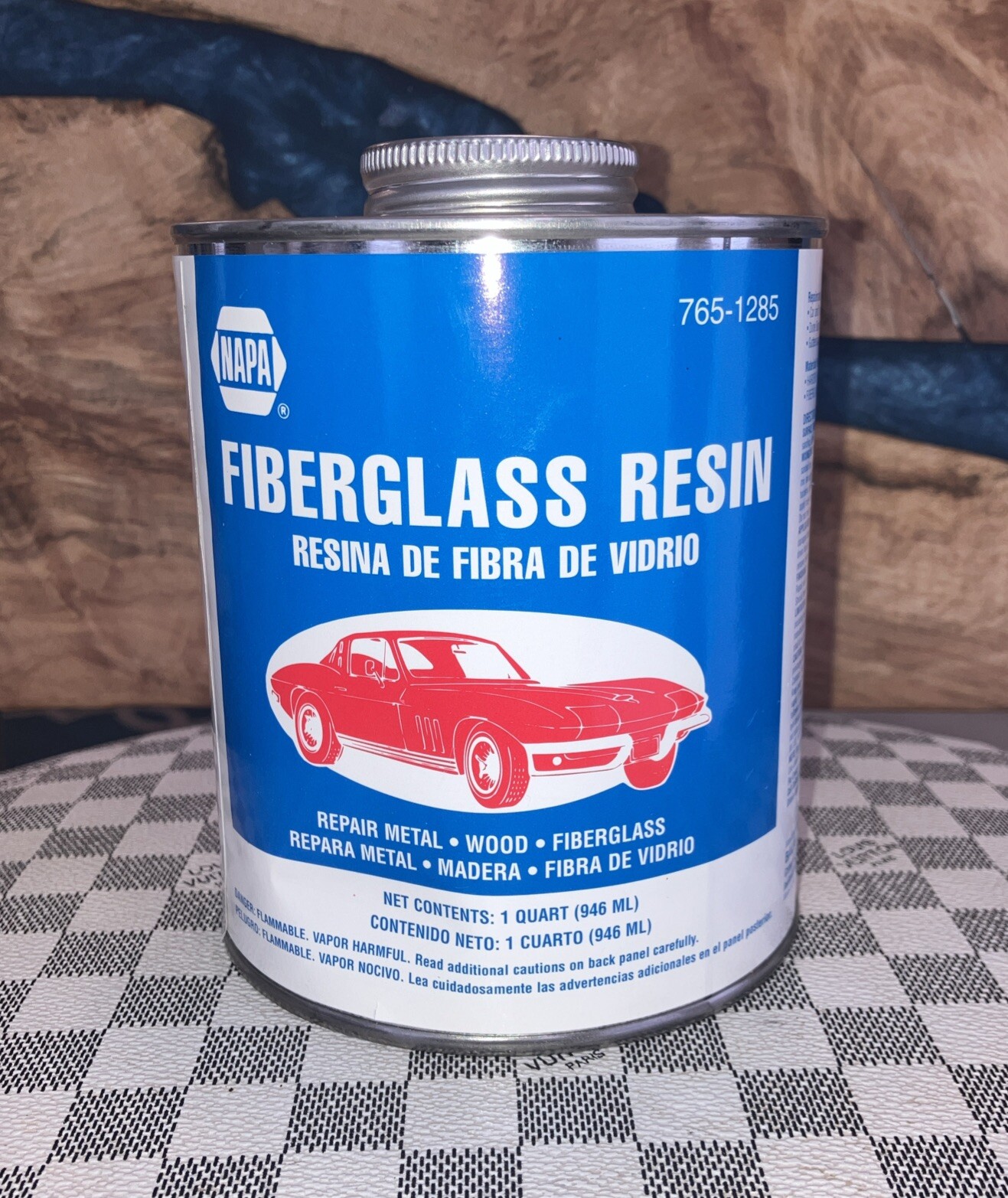 Napa Fiberglass Resin 765-1285 1 Quart New.