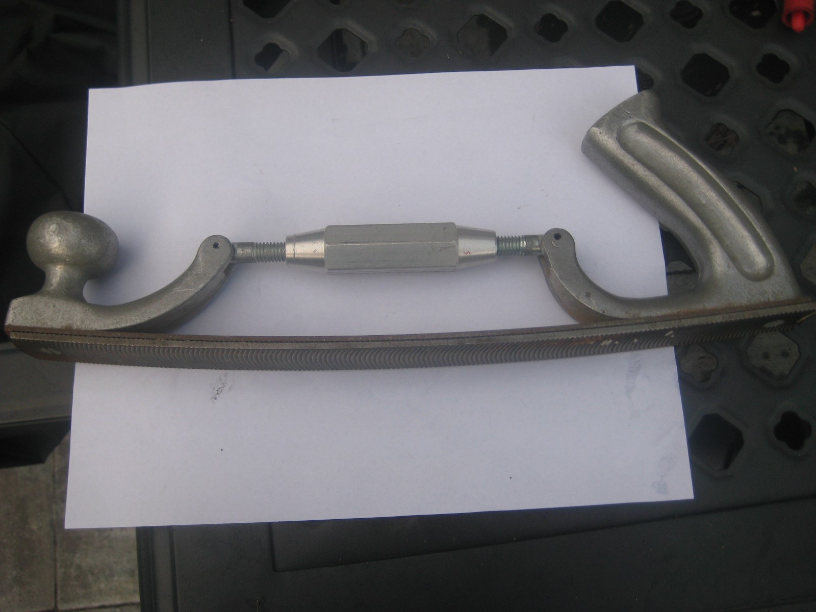 Vintage Auto Body File Rasp Adjustable 14″ with 2 extra files