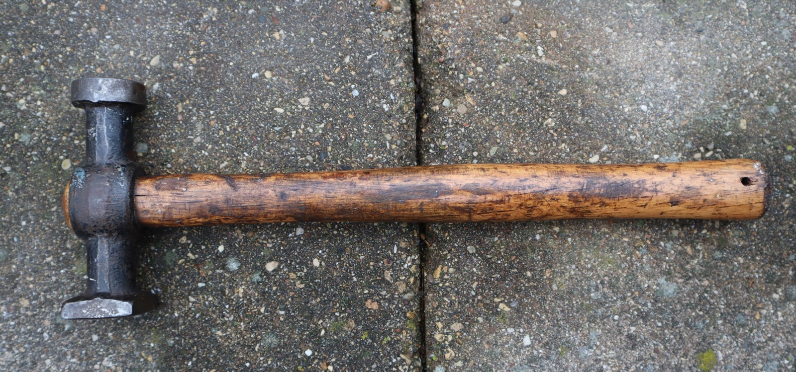 Vintage Hand Planishing Hammer – Automotive Body Work Hammer 11.5″; 14 Oz.
