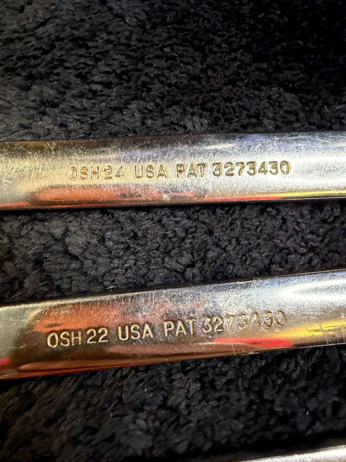 9 – Piece Vintage Snap-on OSH707 6 Point Combination Wrench Set 5/16″ – 3/4″