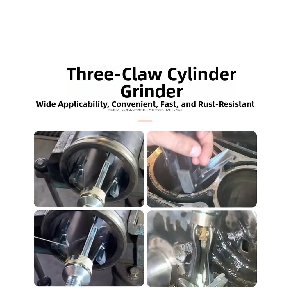 Adjustable Cylinder Hone Tool With Three Jaw Design Diameter 8 To 63 Millimeter