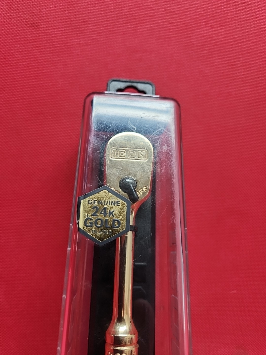 Special Edition 24k Gold Plated ICON = No. 59786 = 1/4″ Inch Drive Ratchet New !