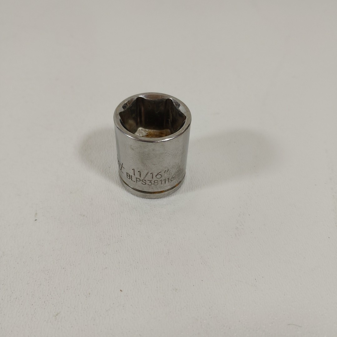 Blue Point Tools BLPS381116 6 Point 3/8″ Drive 11/16″ SAE Shallow Socket GUC