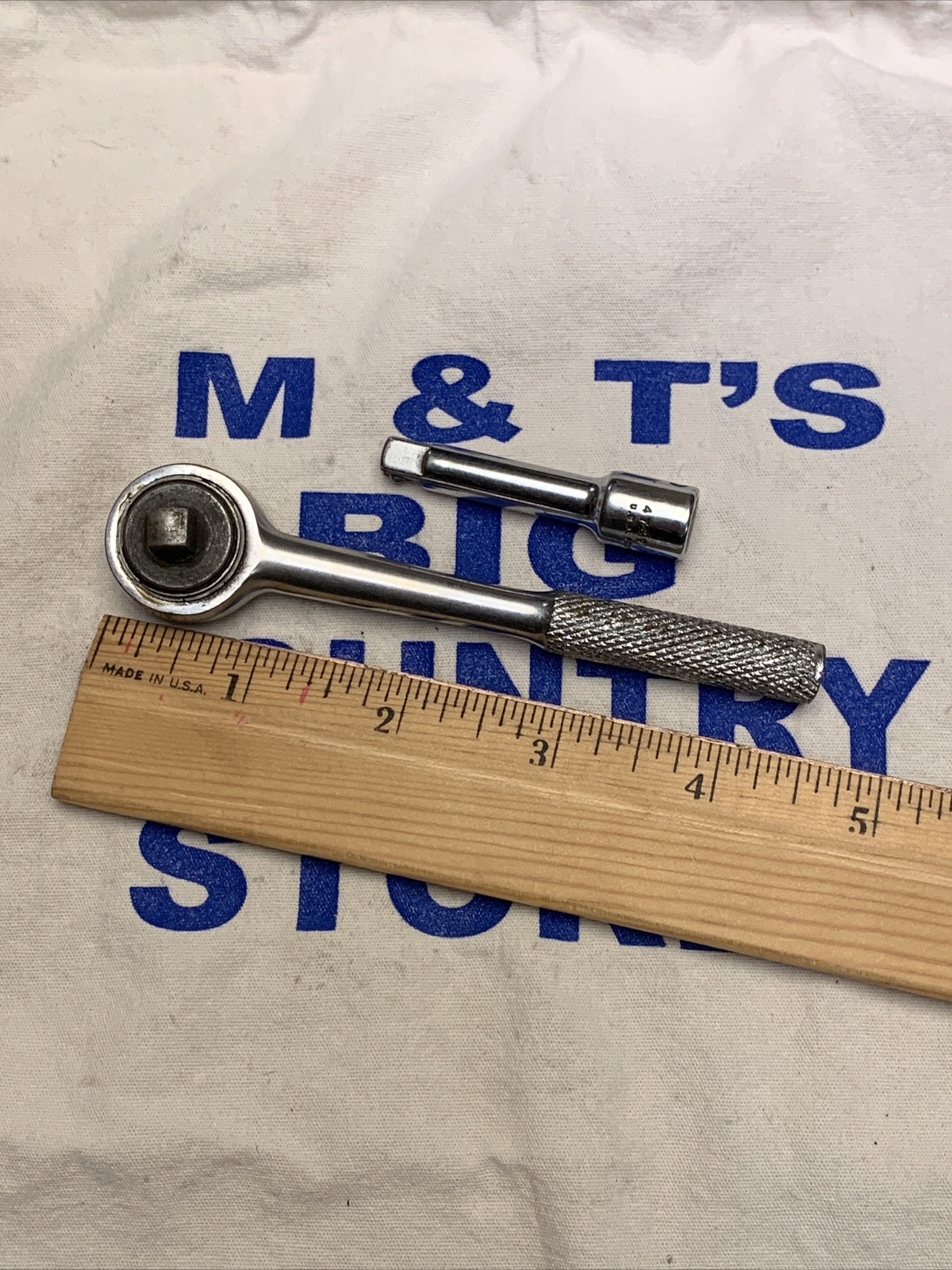 Vintage Proto Challenger USA 1/4″ Drive Ratchet 1060-1 w/2″ Extension 4759