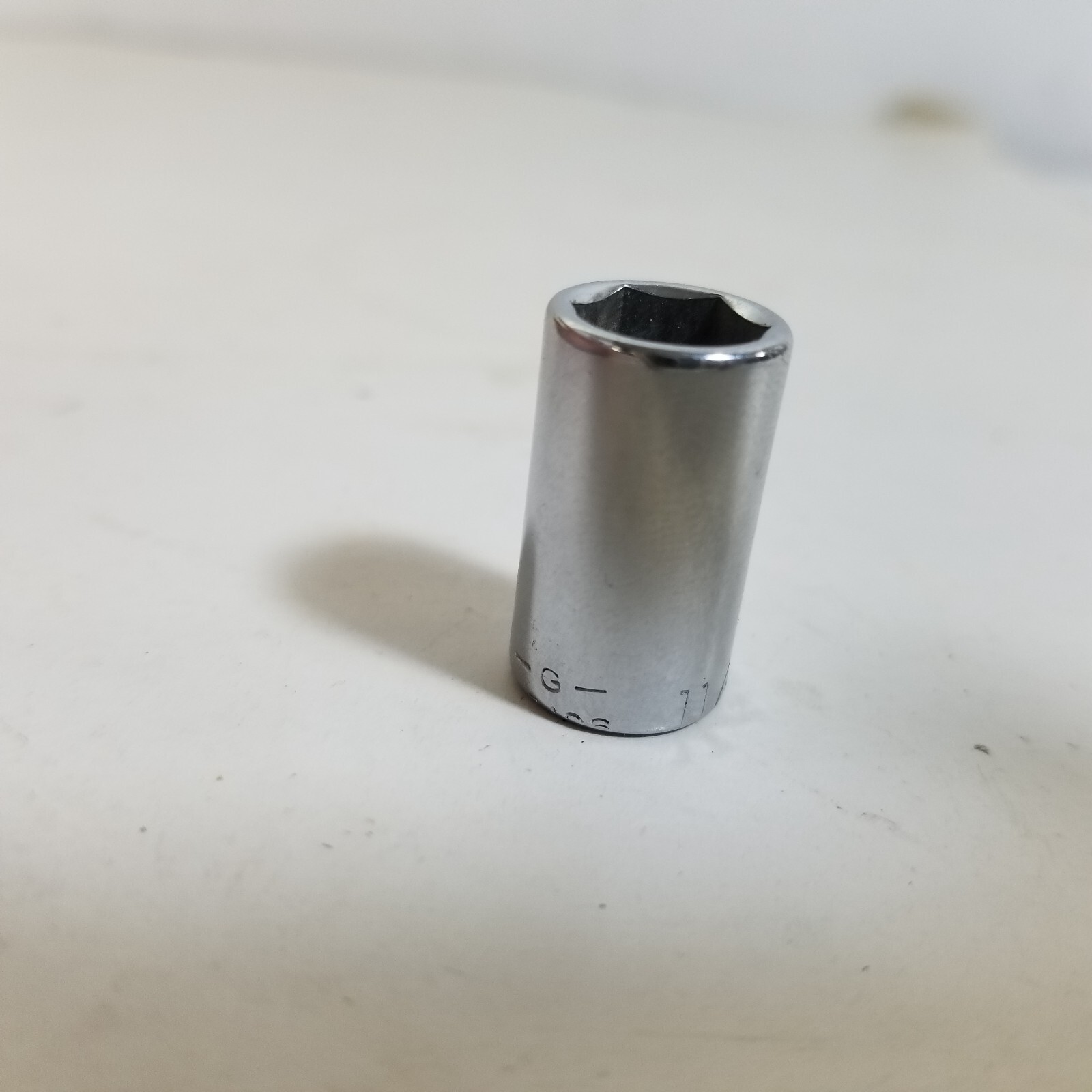 Craftsman USA 11/32″ 6 Point 1/4″ Drive Shallow Socket G Series MISPRINT