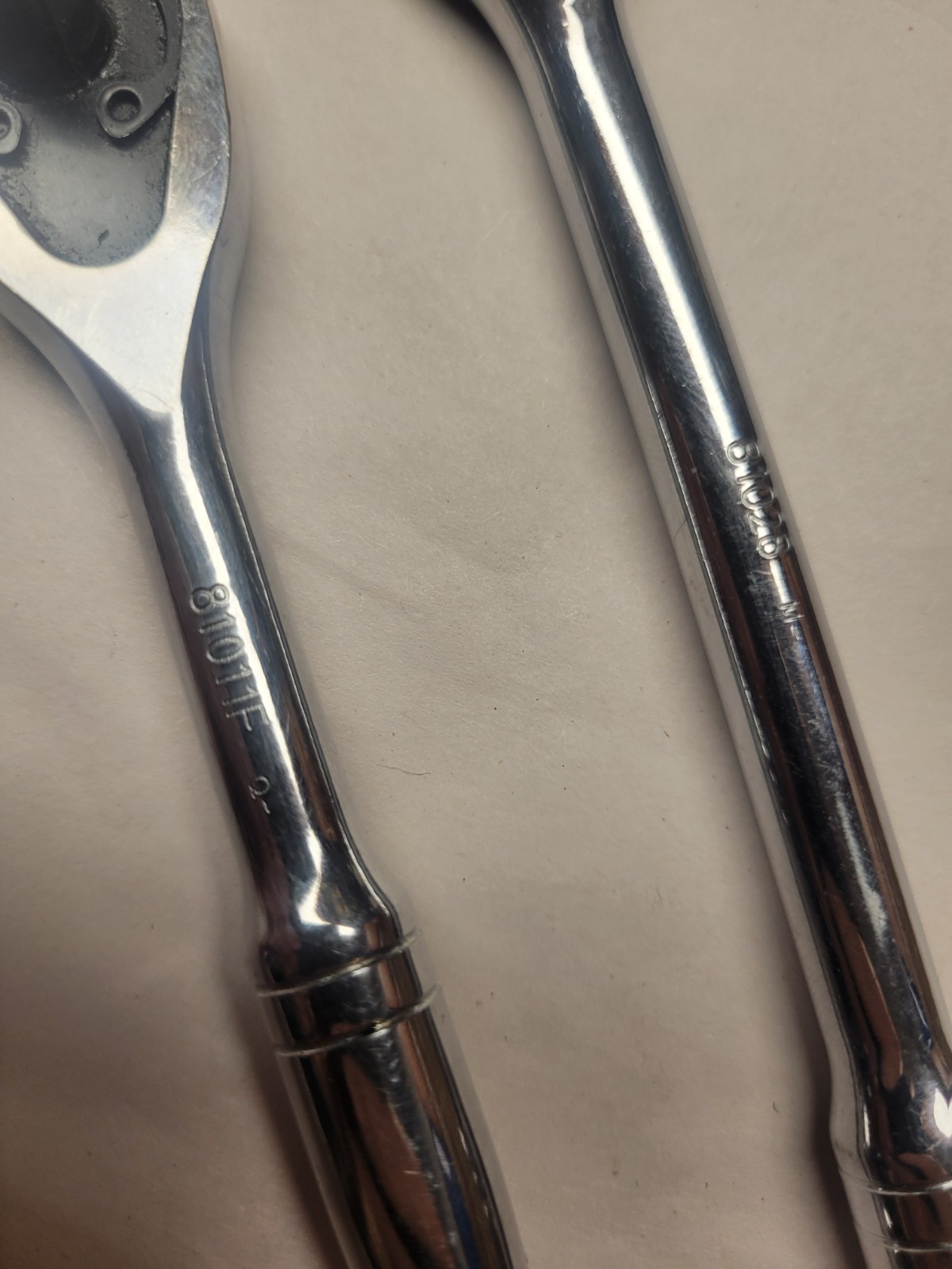 Pair Gearwrench SAE 1/4″ Drive Ratchets 81028 and 81011F NICE