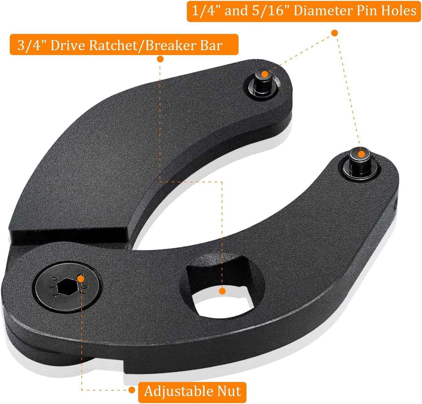 For Hydraulic Cylinders 1266 Adjustable Gland Nut Wrench Pin Spanner Tools