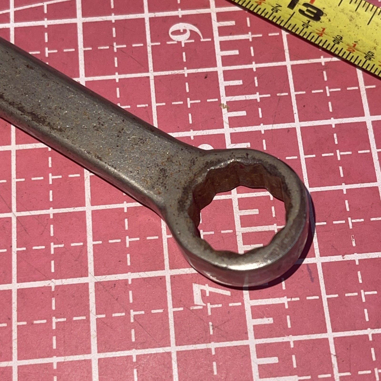 Vintage Bonney USA ZEB18 9/16 In SAE 12 Point Combination Wrench Bubble Logo Zeb
