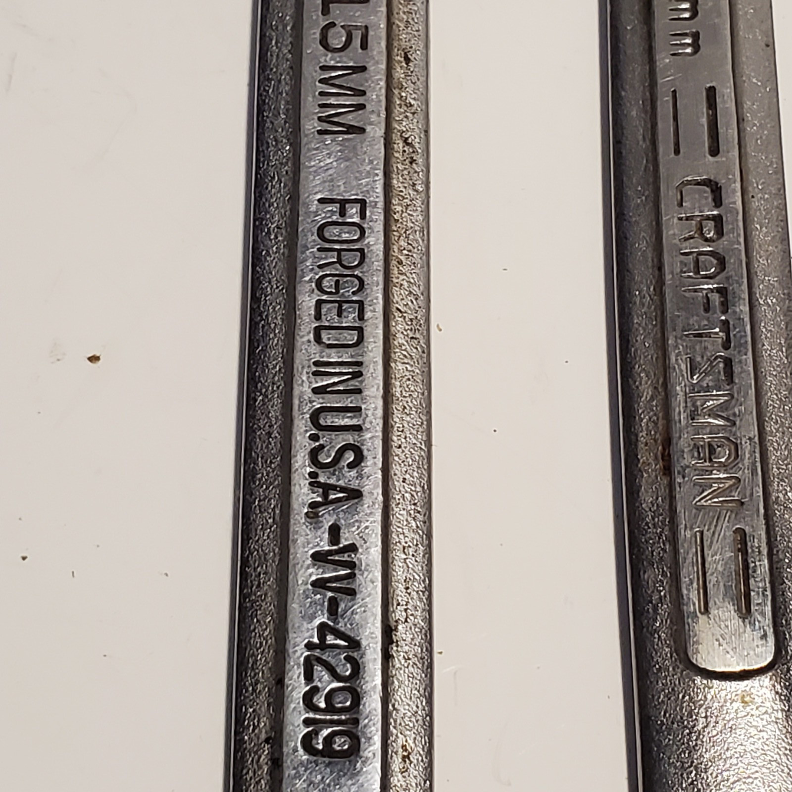 Vtg Craftsman 5 pc Metric Wrench Lot 11mm-15 mm USA Mixed V Series