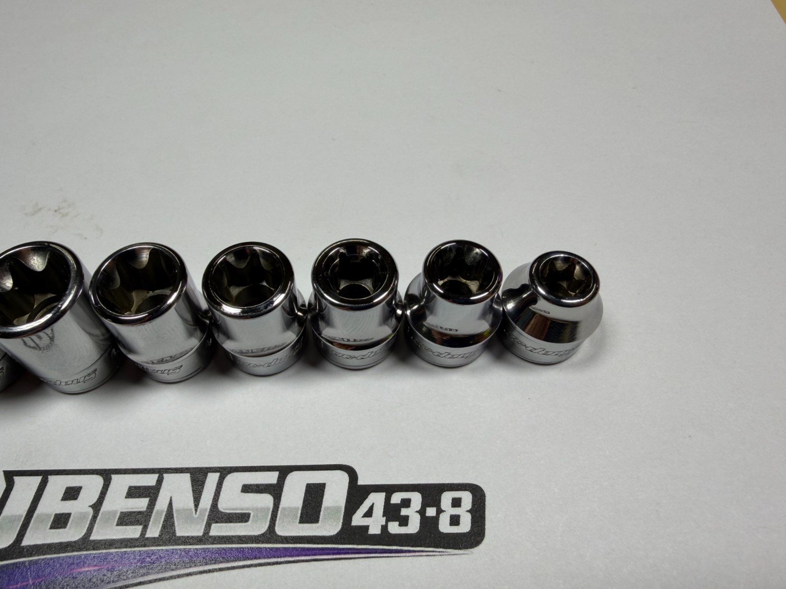 Snap-on Tools NEW 7pc 3/8″ Drive Low Profile Inverted E-Torx Socket Set 207RFLE
