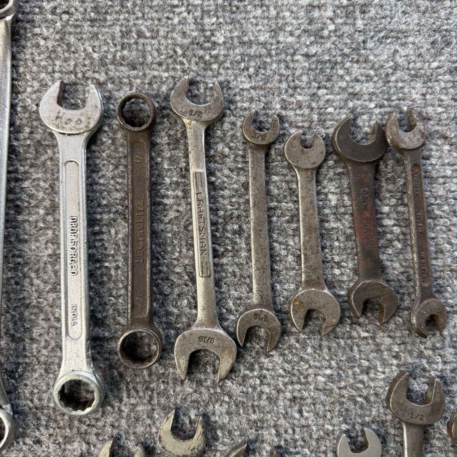 VTG Wrenches (Lot Of 28) American Made Craftsman, S-K Wayne, Lectrolite & More..