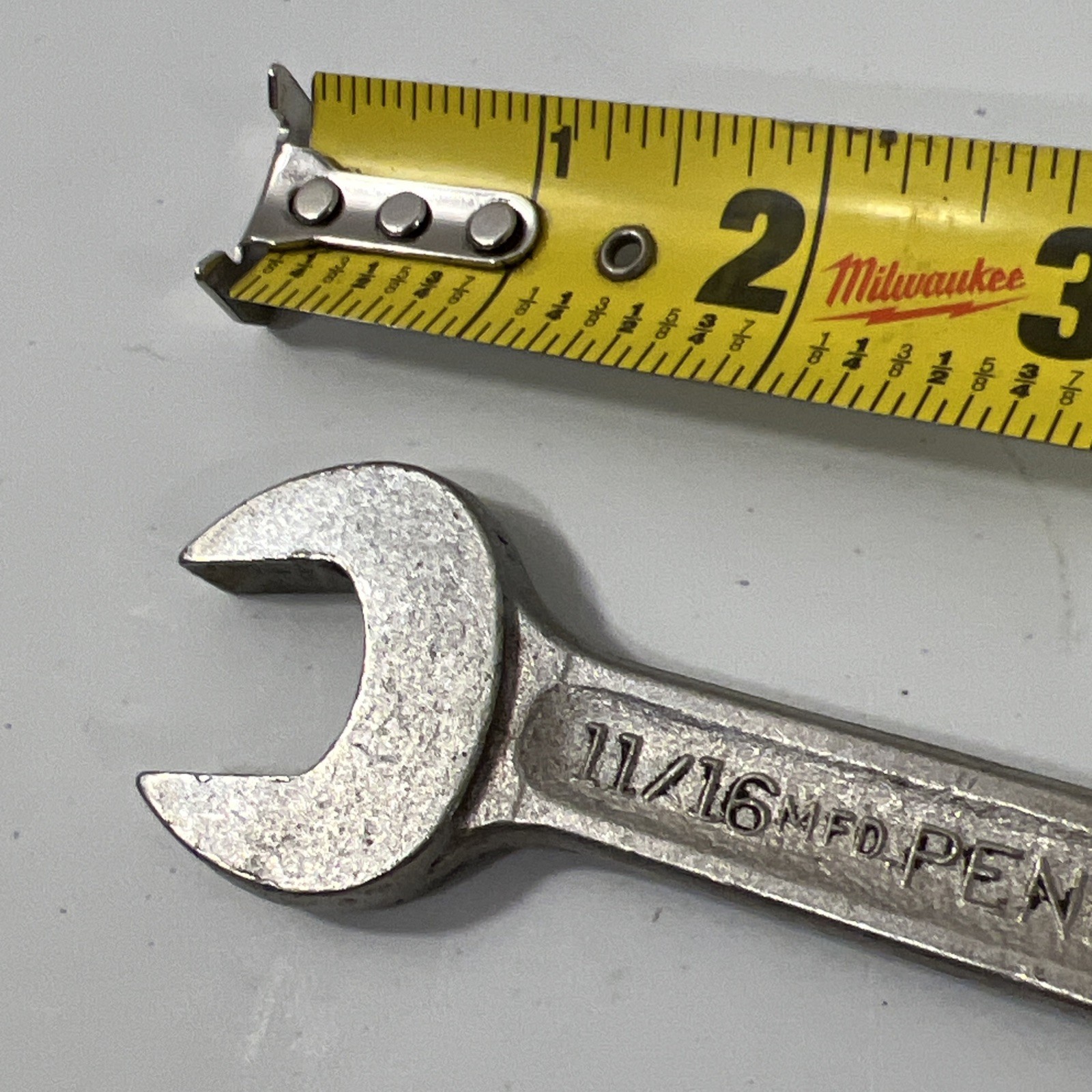 Penens Corp. 11/16″ Combination Wrench USA Vintage Chrome 12 Point