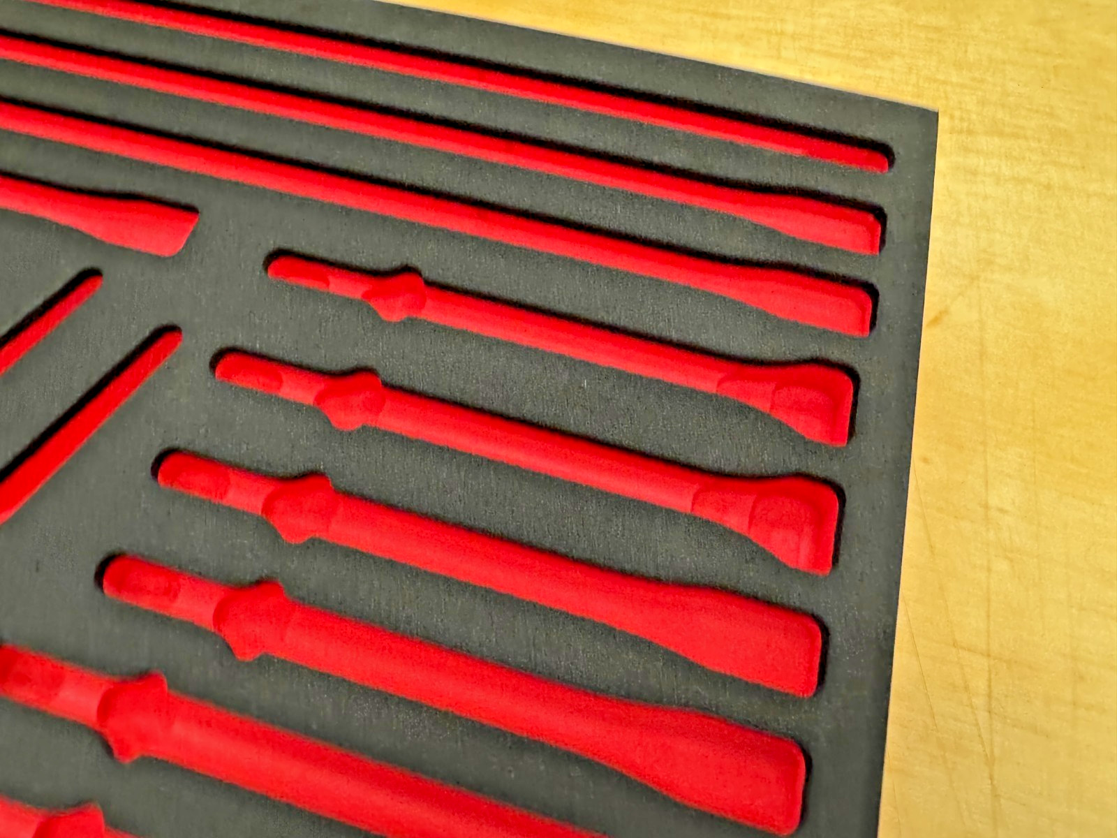 Snap-On Tools NEW RED Foam Organizer Tray ONLY For PHG1020BKFR Air Hammer Bits
