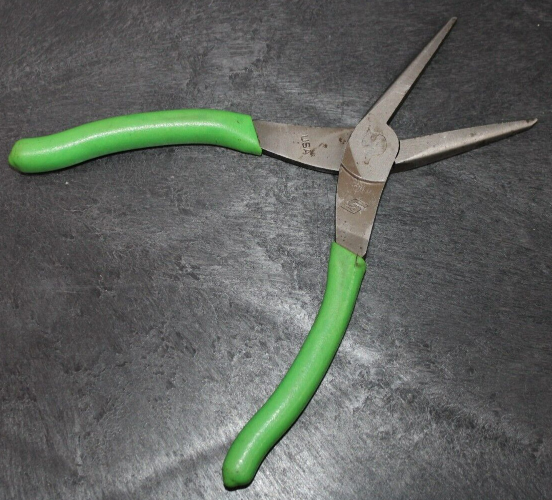 Snap-on Tools 96ACF 8″ Soft Grip Needle Nose Pliers USA [035CHJ]