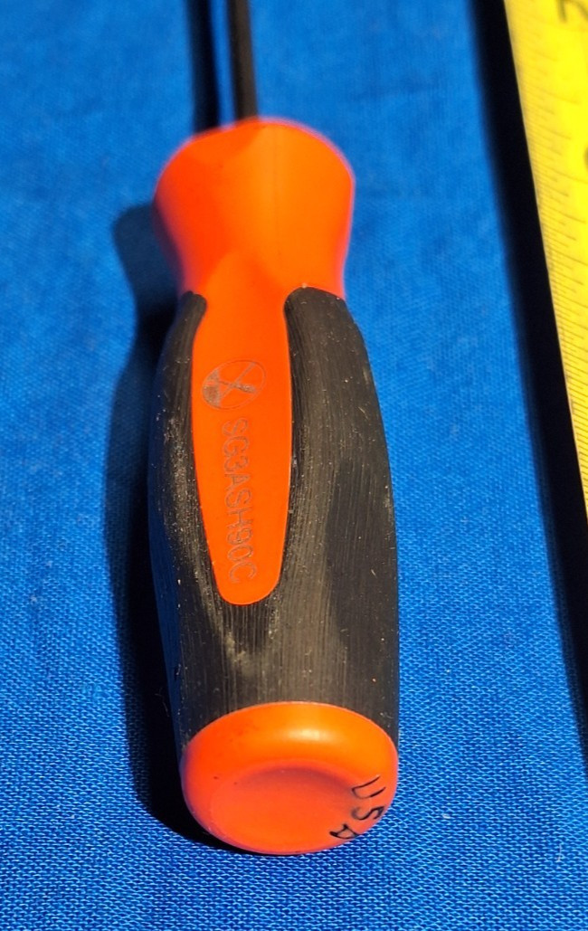 Snap-On SG3ASH90C 6″ long right angle 90° Tip pick with ORANGE handle BRAND NEW