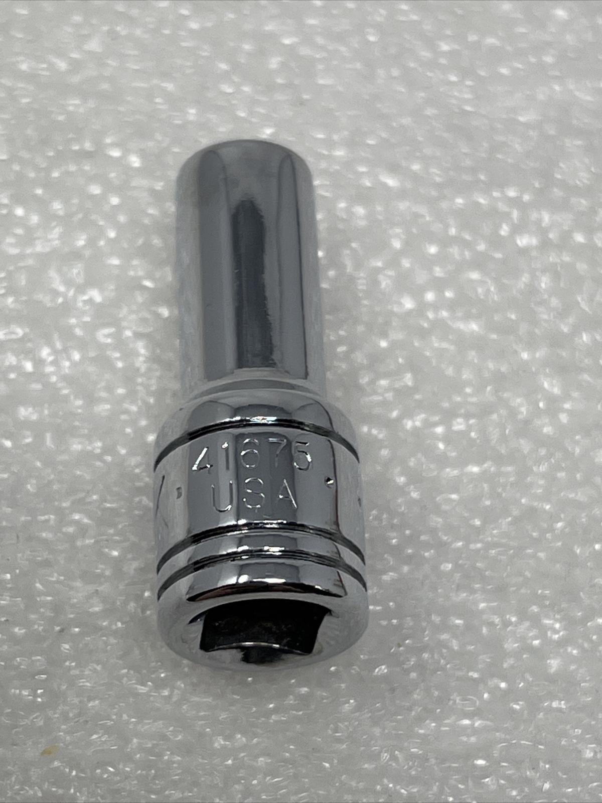 5.5mm SK Hand Tools 1/4″ Drive, 6 Point, Semi-Deep Metric Chrome Socket, 41675