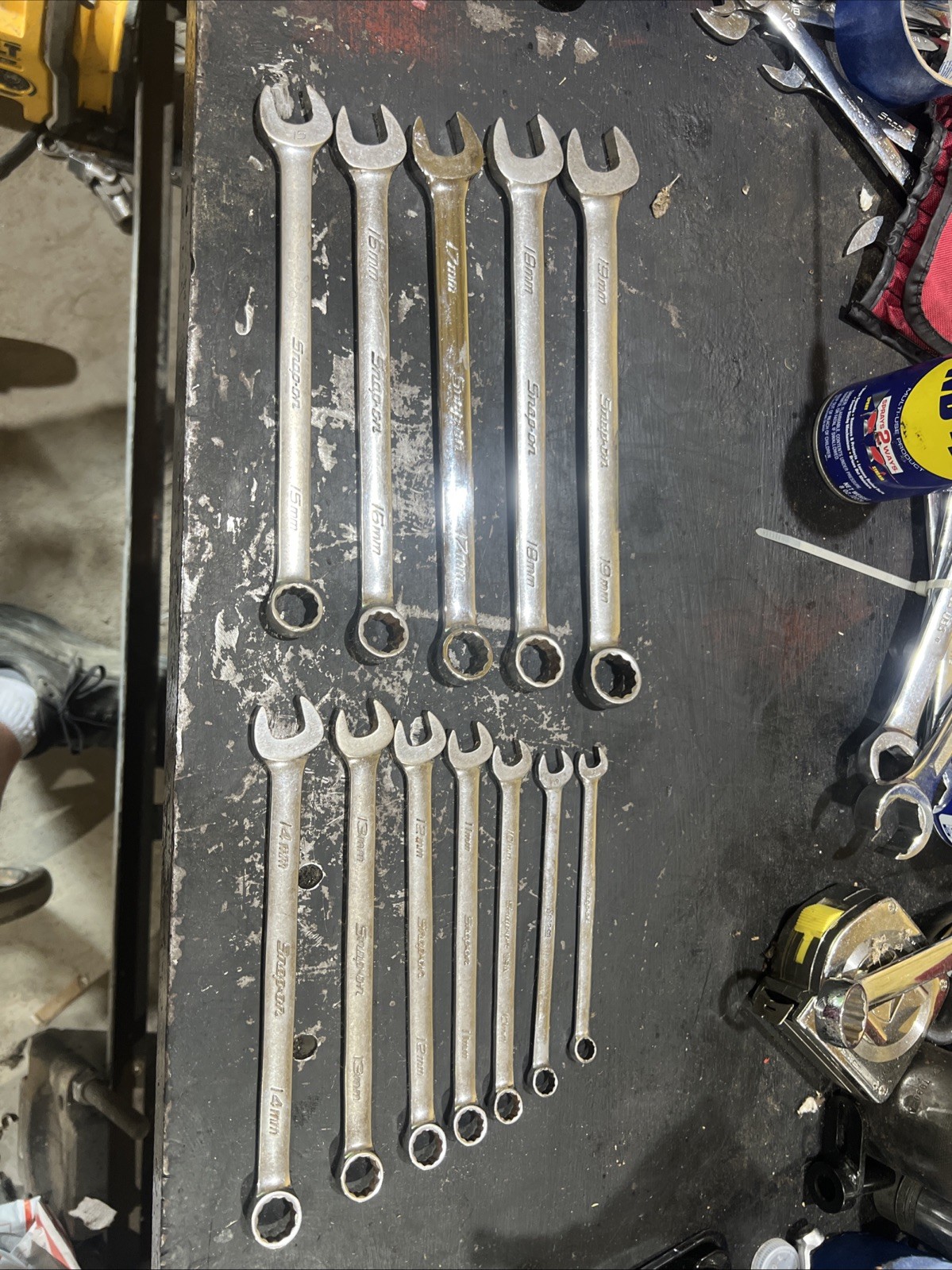 Snap On OEXM Metric Combination Wrench Set 8mm -19mm 12 Pieces