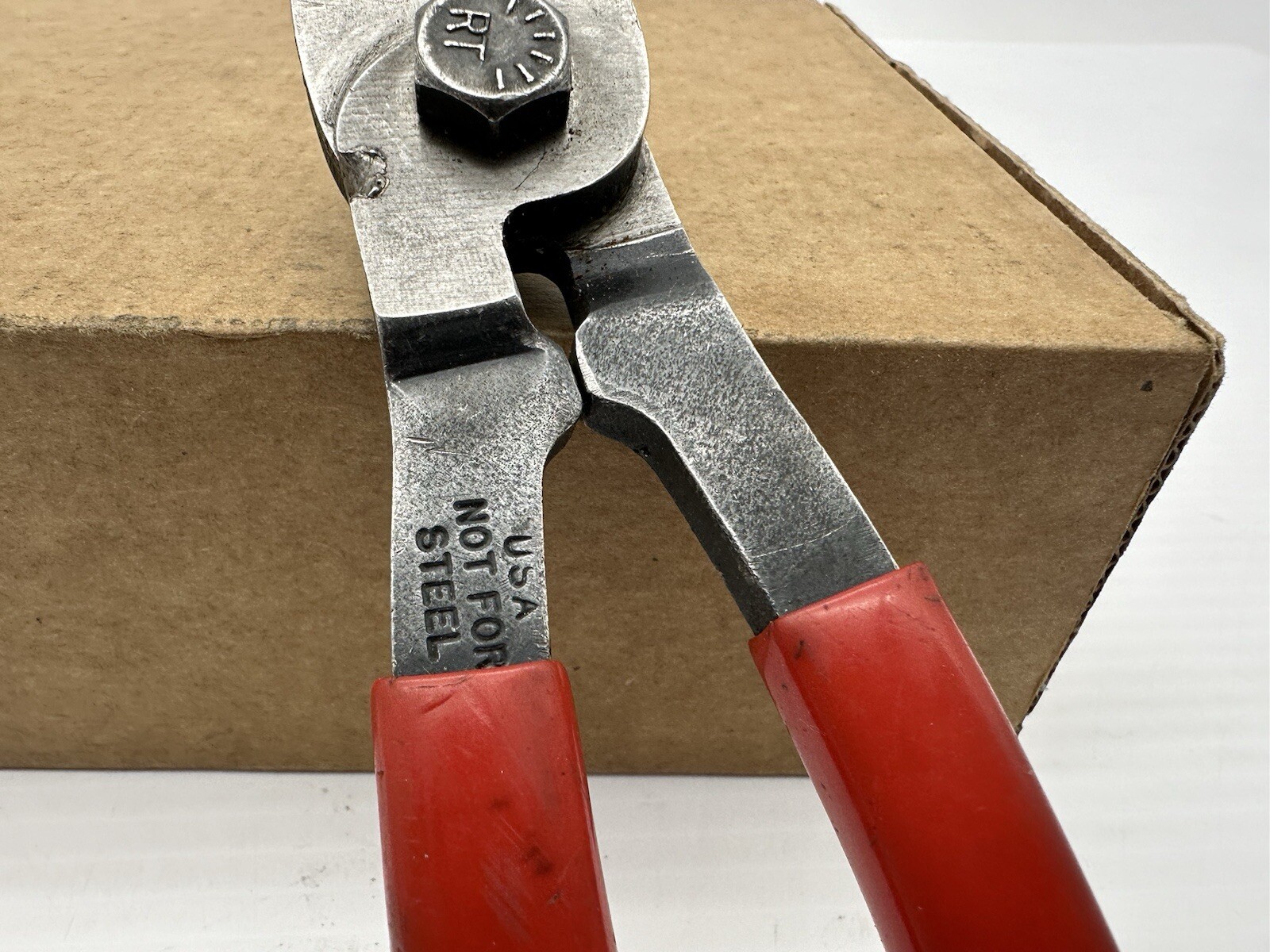 Vintage Tools USA Soft Metal Cable Cutters 8”Long Pliers Not For Steel