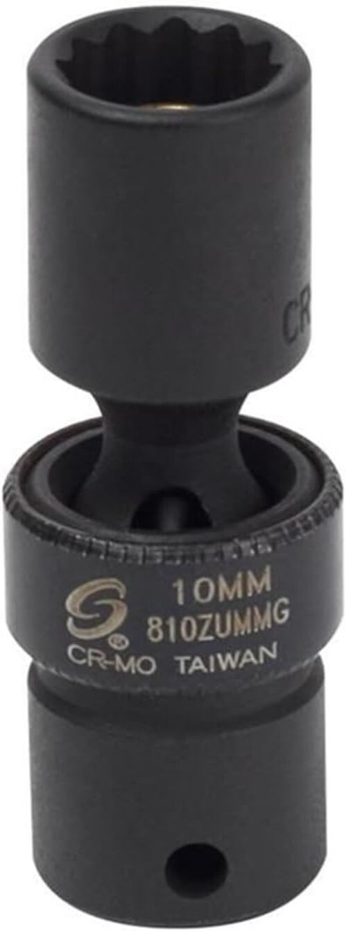 Strong Chrome Molybdenum 10mm Magnetic Universal Impact Socket – 1/4-Inch Drive