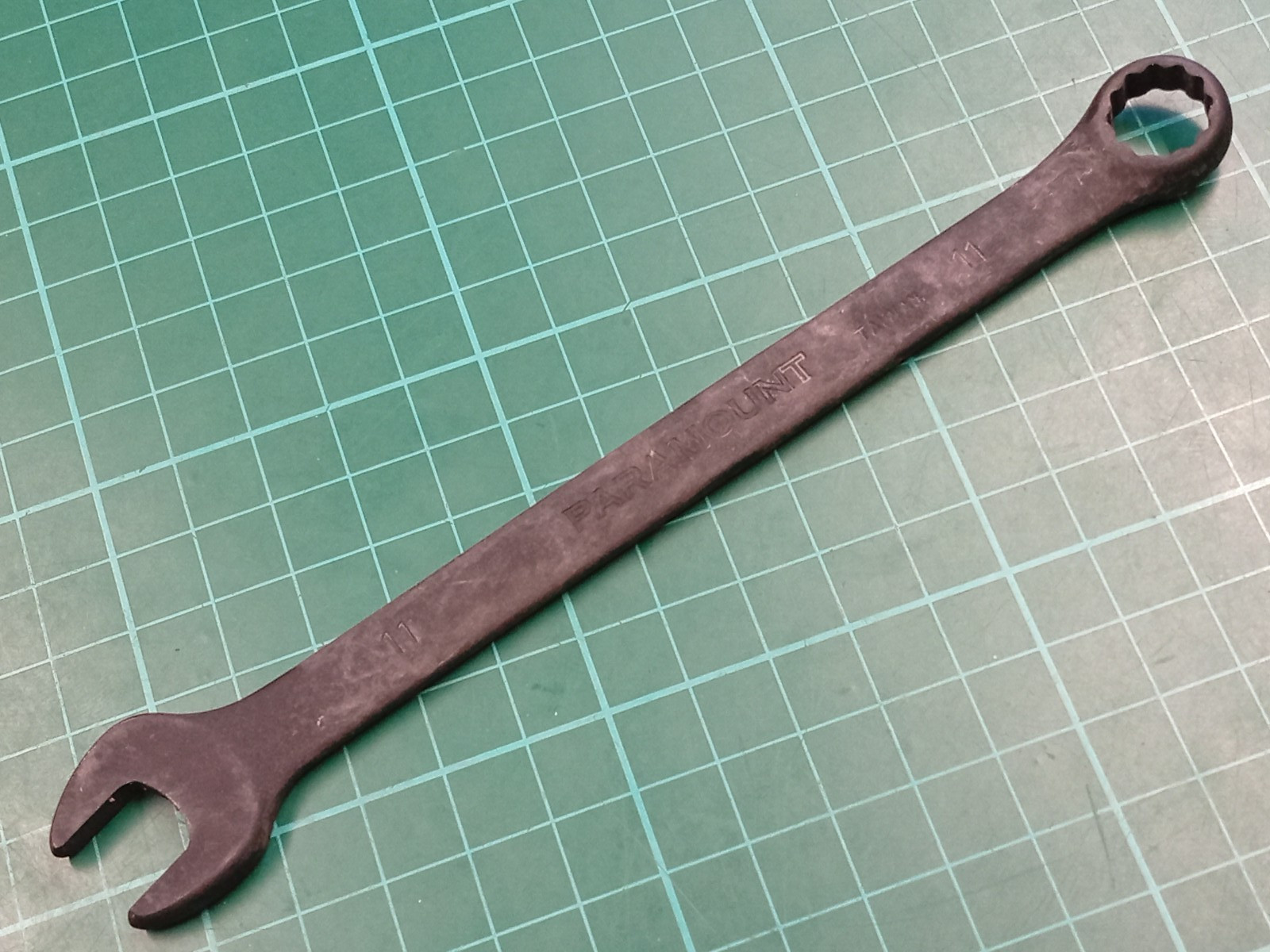 New Paramount, 11mm Black Oxide, Combination Spanner, Made In Taiwan