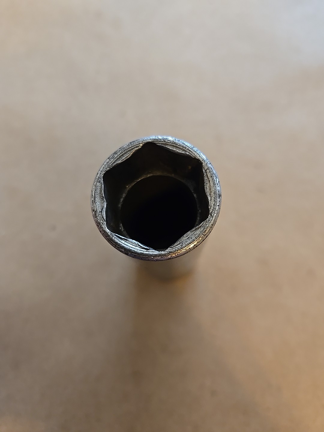 Snap On 1/2″ Drive 7/8″ 6PT SAE Deep Chrome Socket Worn TS281