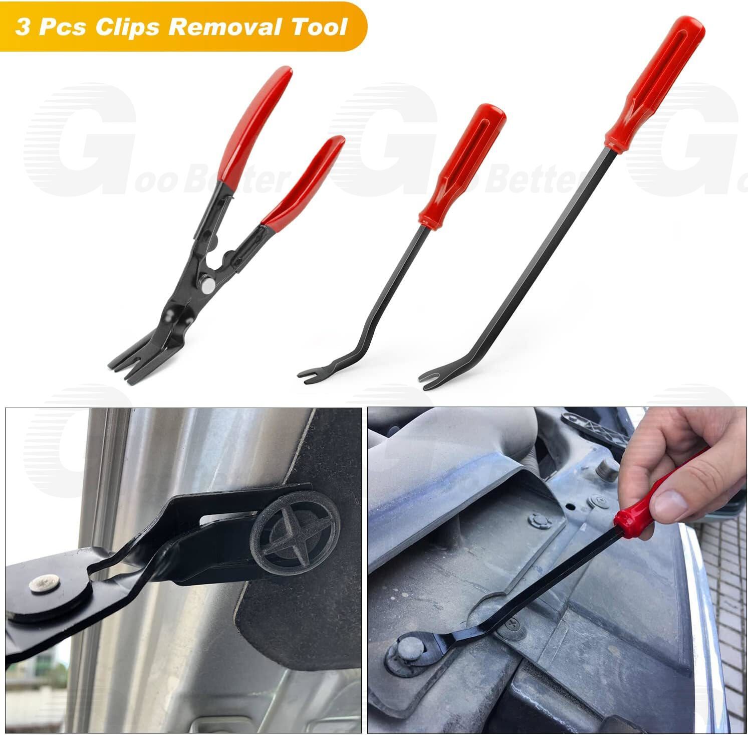 19pcs Car Trim Removal Tool Kit Radio Hand Pry Panel Door Interior Clip Plastic