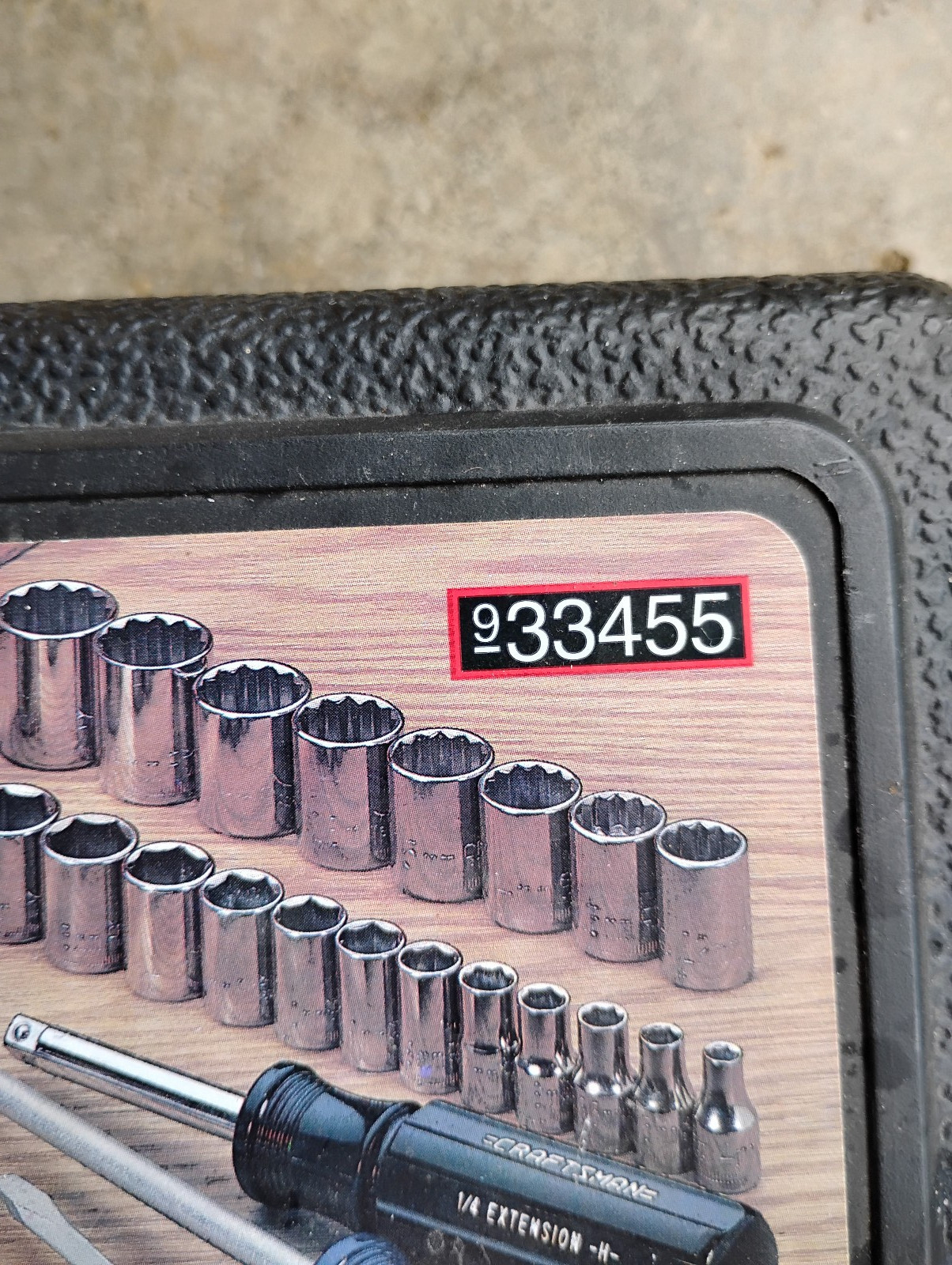 Craftsman USA 55pc Mechanics Tool Set Socket Ratchet 33455 Metric/SAE USA