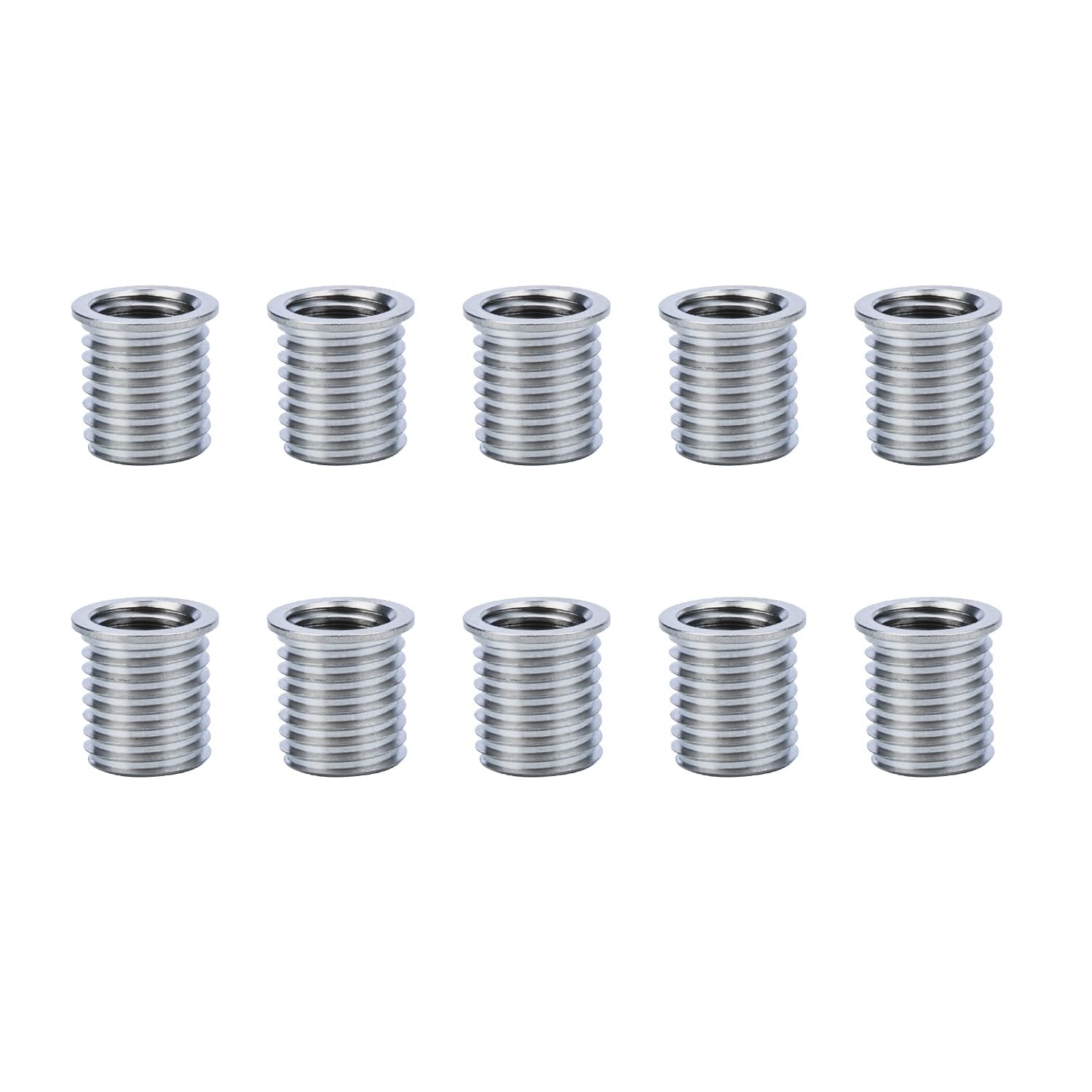 Stainless Steel Thread Repair Inserts M12X1.75X16.2MM Hardware 10 PCS