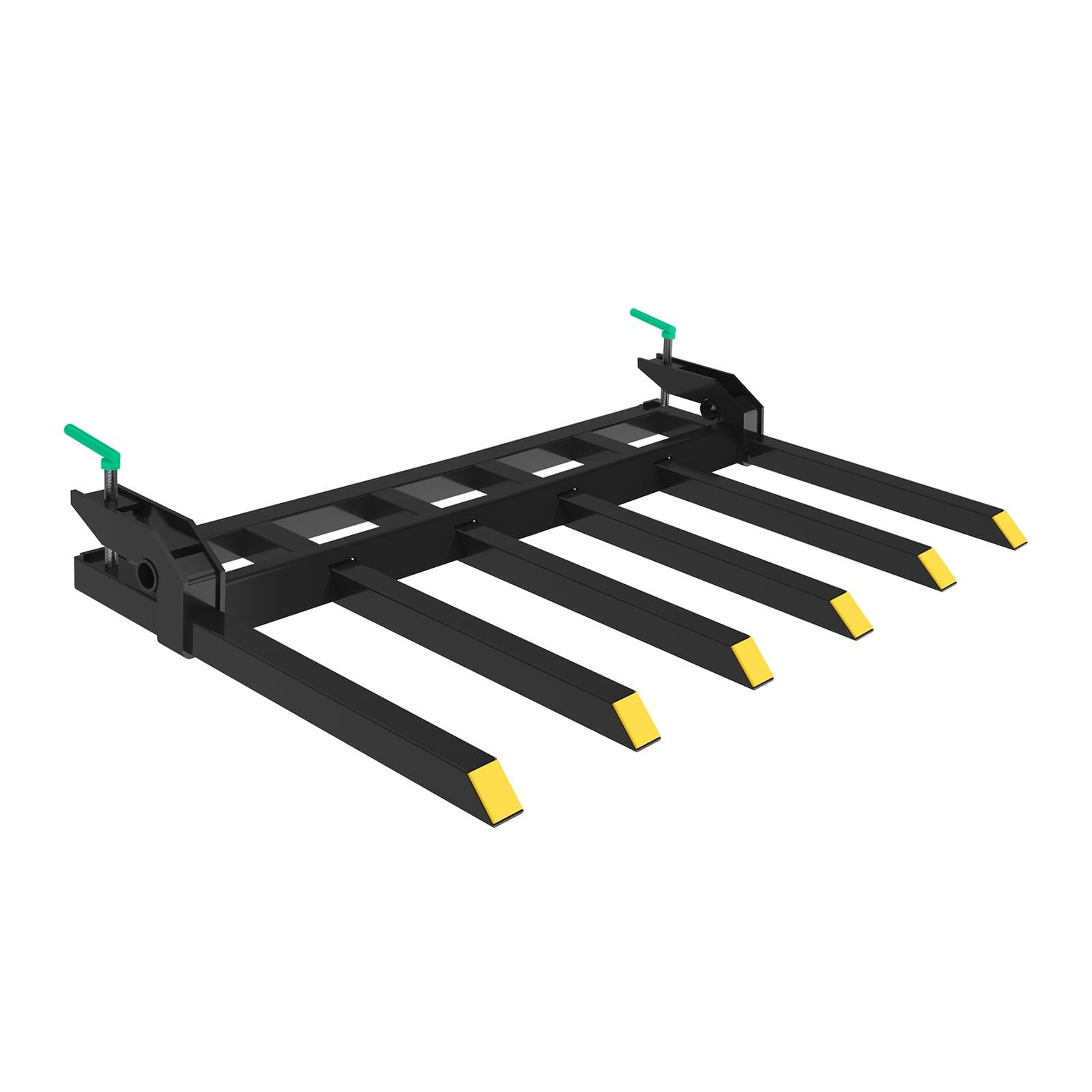 Clamp-On Debris Forks for 60″ Bucket – 4000 lbs Loader & Tractor Pall Duty Heavy