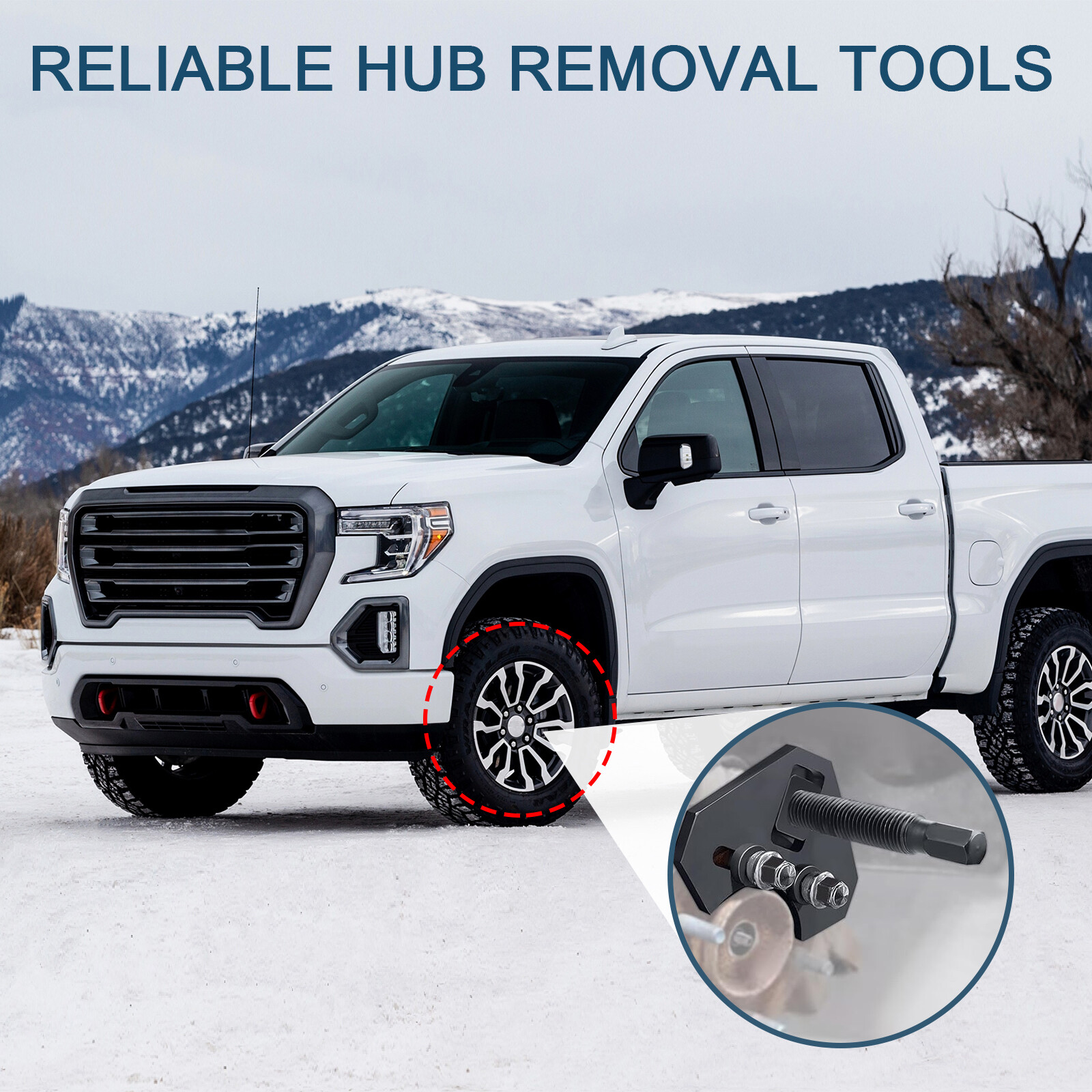 New Wheel Hub Removal Tool Fit For Most 5 6 8 Lug Hub Assembly 40100