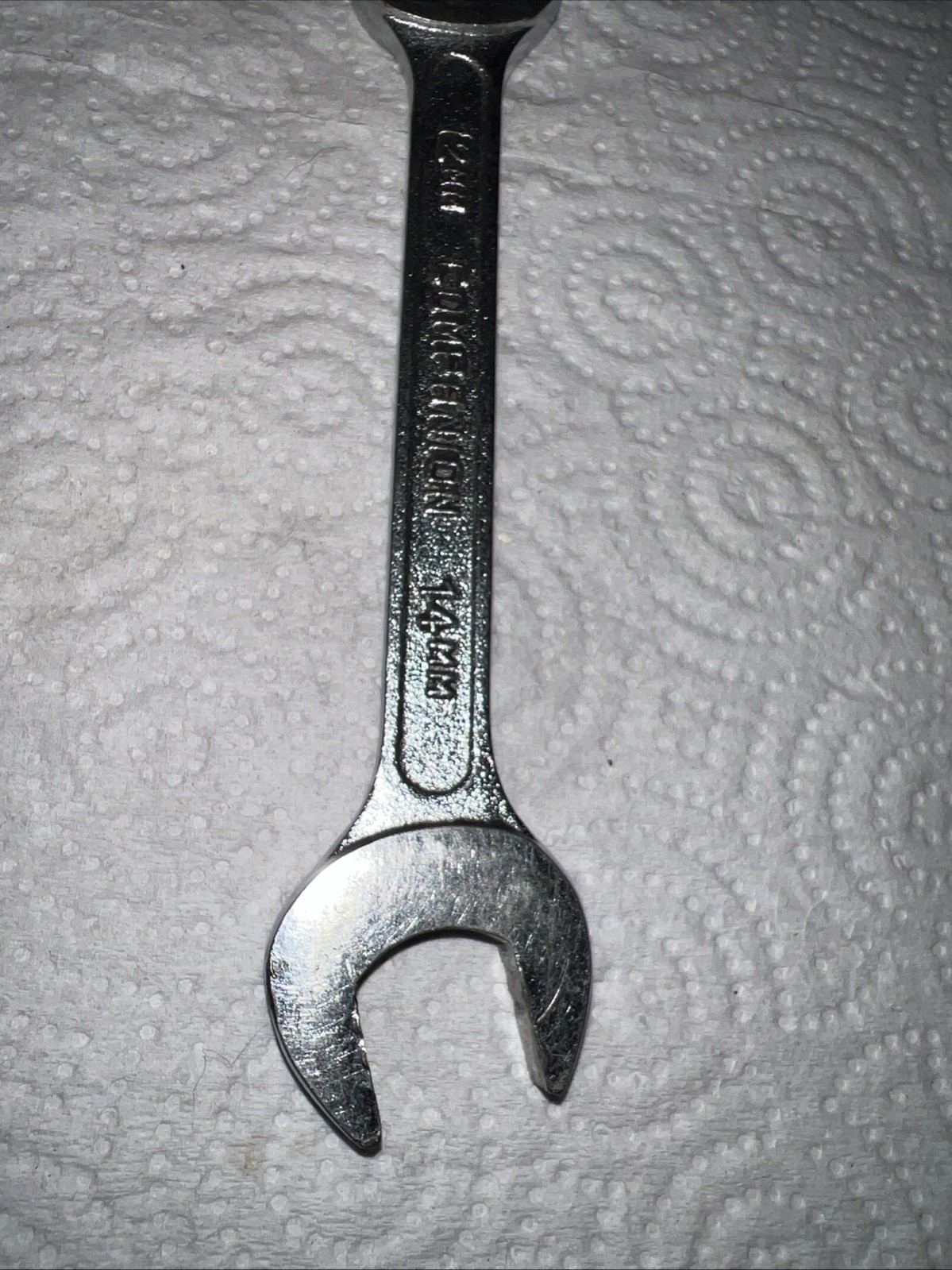 Vintage Companion 12mm & 14mm Metric Open End Wrench Forged Alloy BF JAPAN