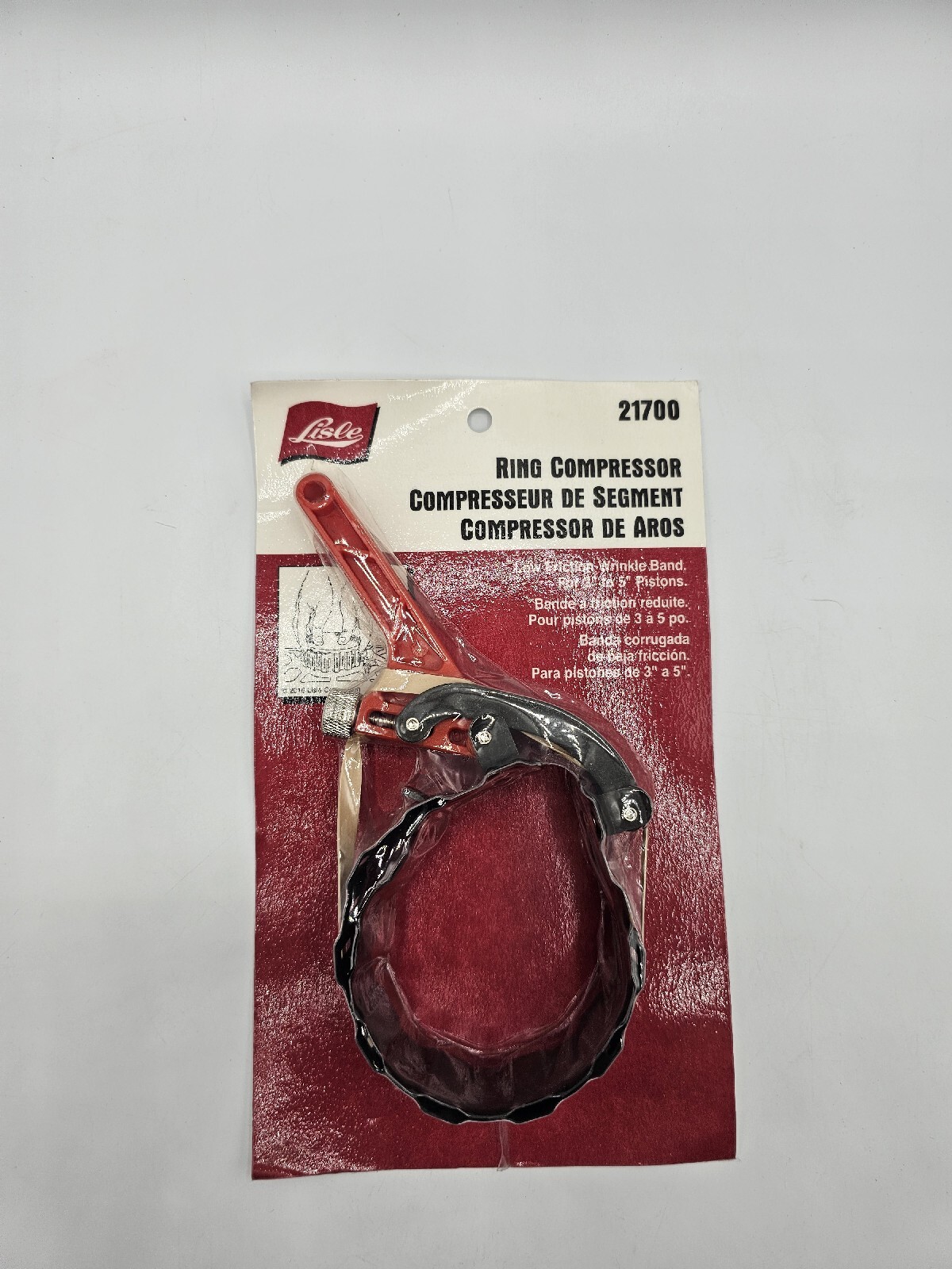 Lisle 21700 Wrinkle Band Ring Compressor For 3″ To 5″ Pistons