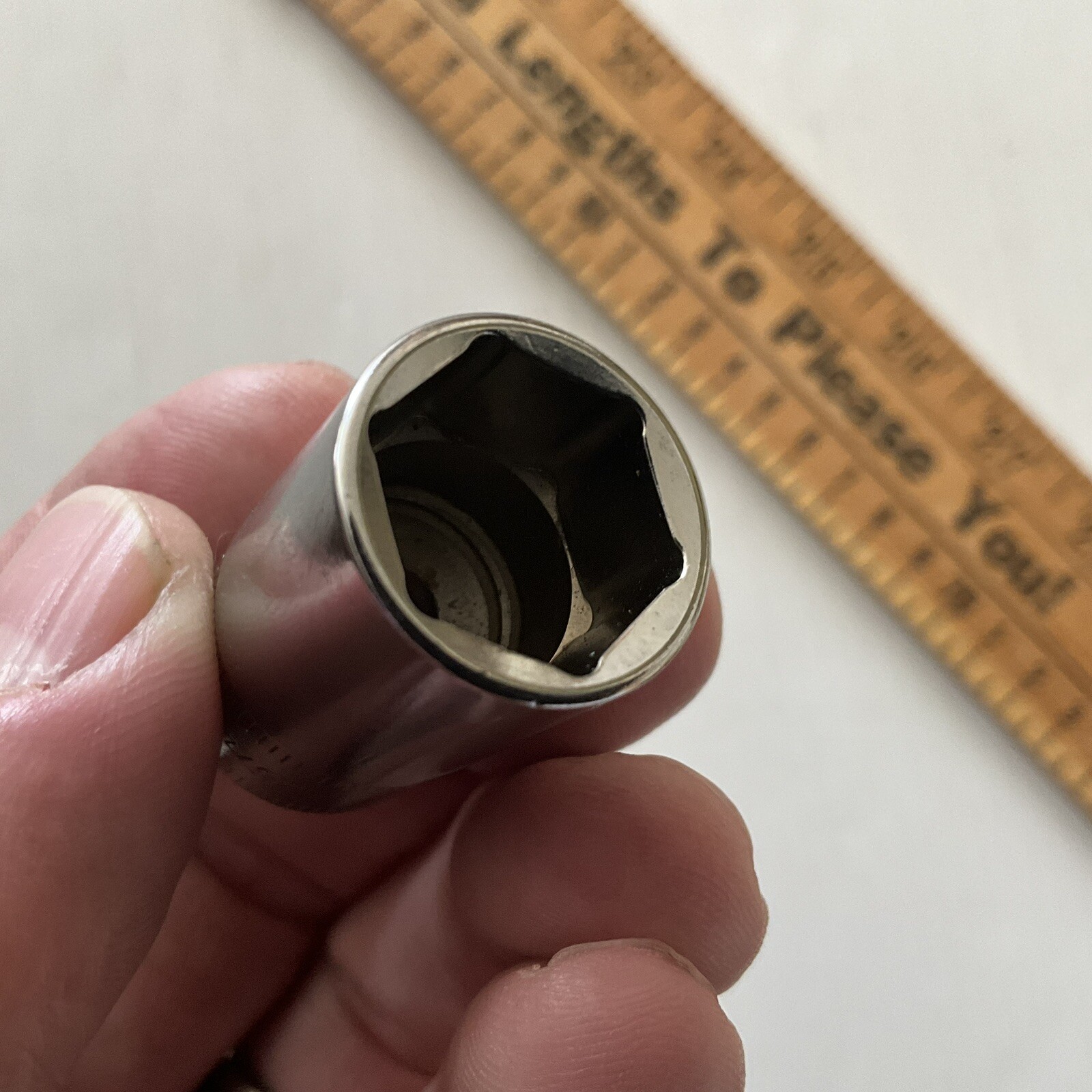 Snap-on tmms15 15mm 1/4″ drive metric semi deep 6 point socket