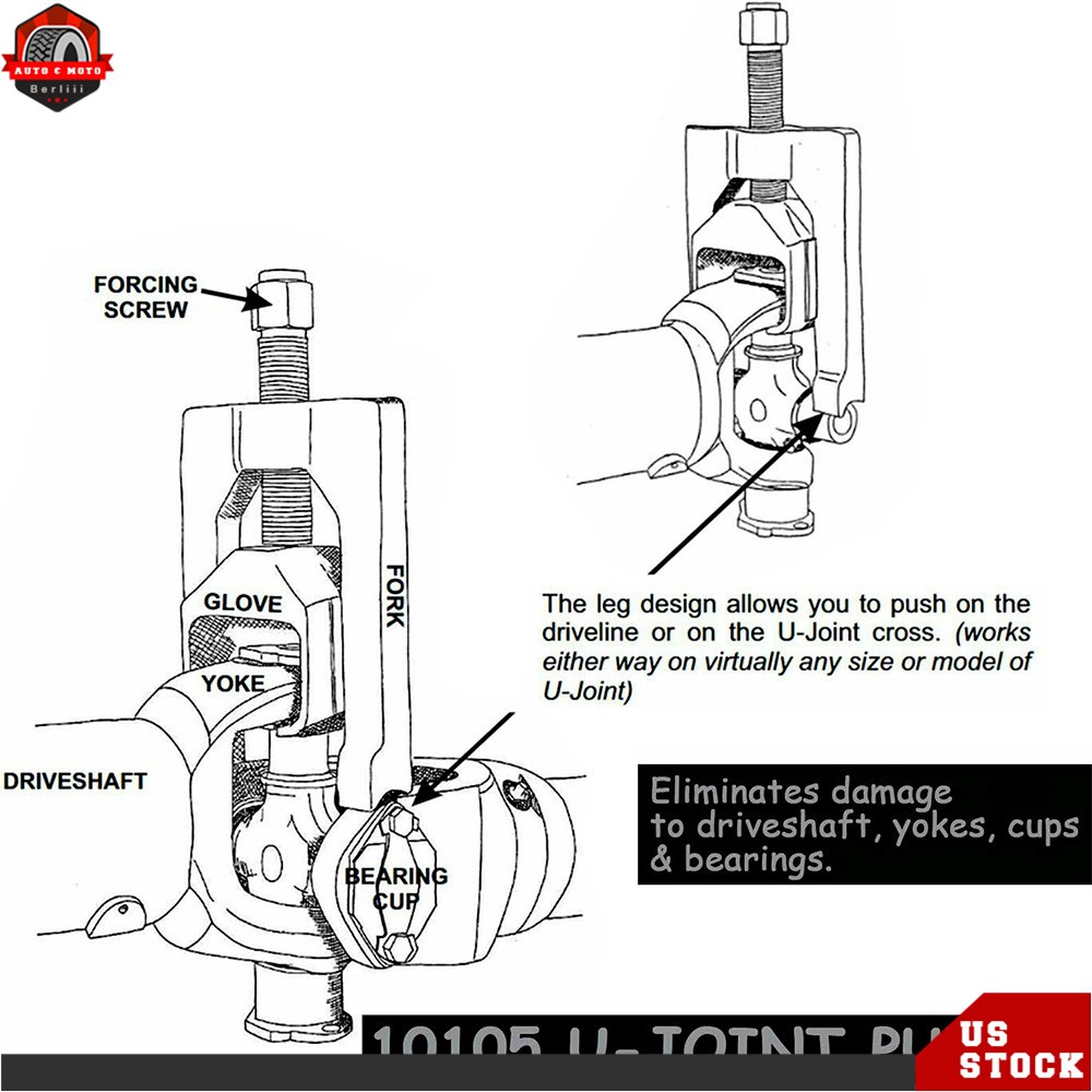 For Light Duty Class 1-3 Universal Small 10105 U-Joint Puller Press Removal Tool