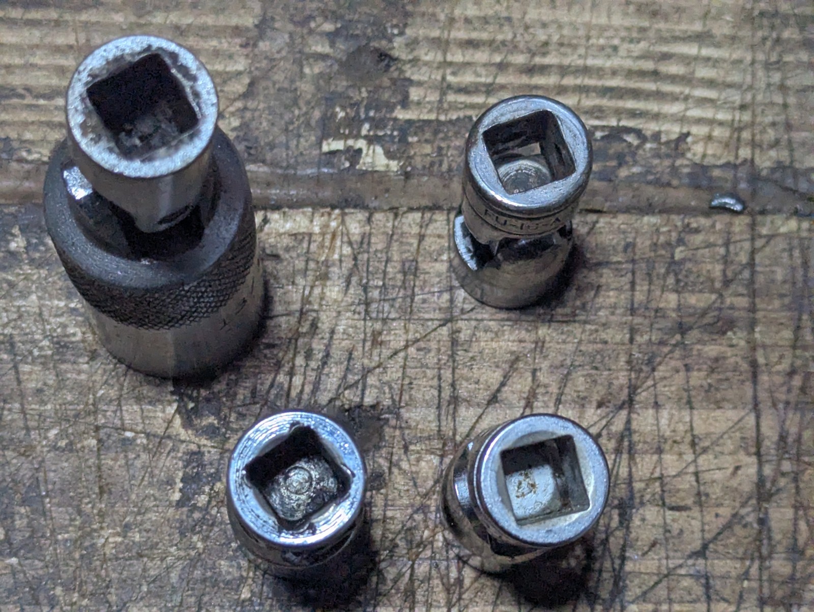 Snap-on And Mac Swivel Socket Xu 2661DP Xu186 Fu16A Fs18A 4 Total
