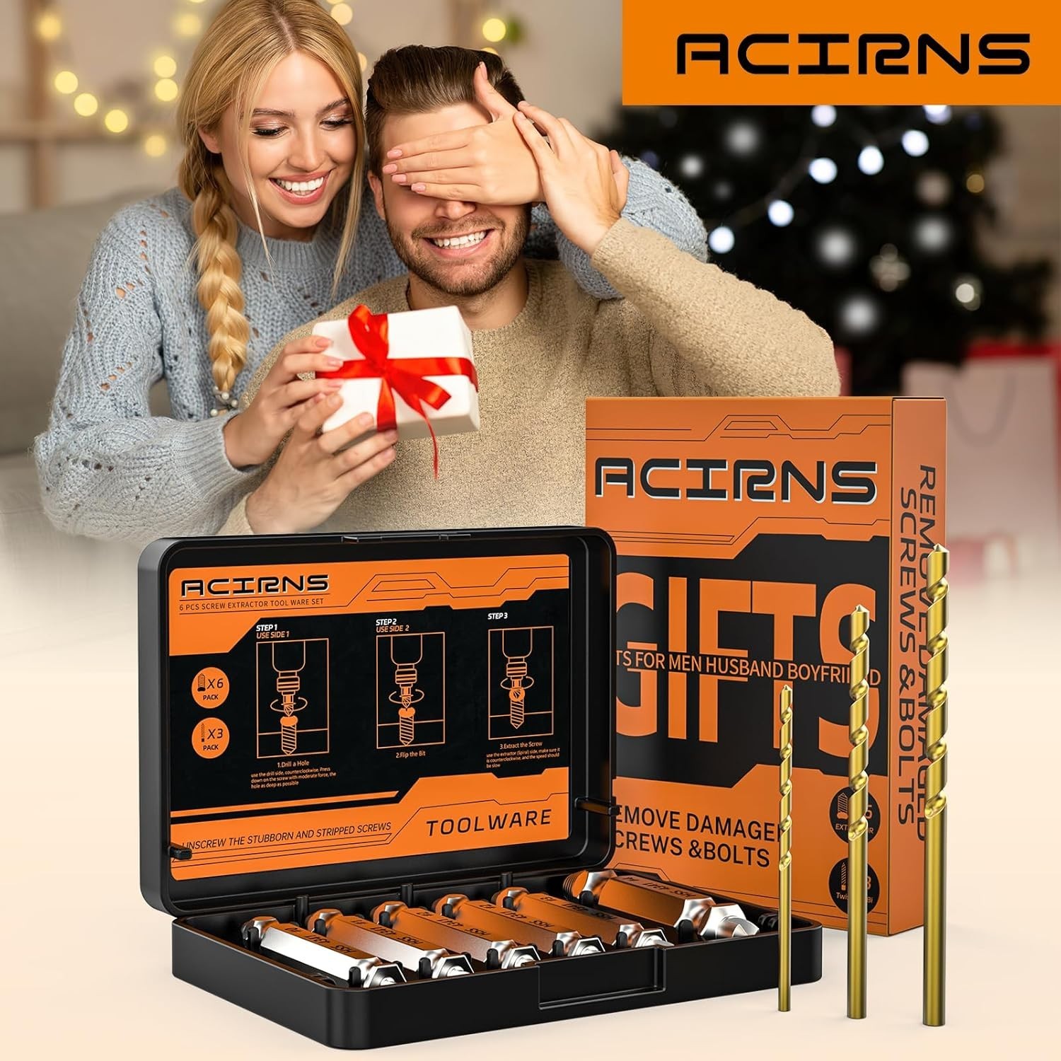 Durable High-Speed Steel Screw Extractor Set – Perfect for Fathers Day Gifts