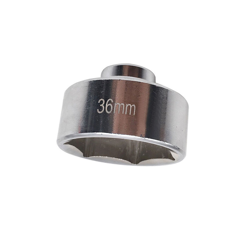 36mm Oil Filter Socket Tool 3/8 Drive Cap Remover Low Profile Socket Wrench C2C6