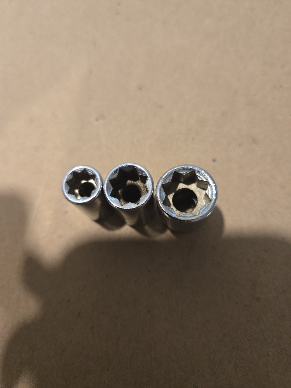Snap On 1/4″ Drive 1/4″,5/16″,3/8″ 8PT SAE Chrome Double Square Sockets USA Lot