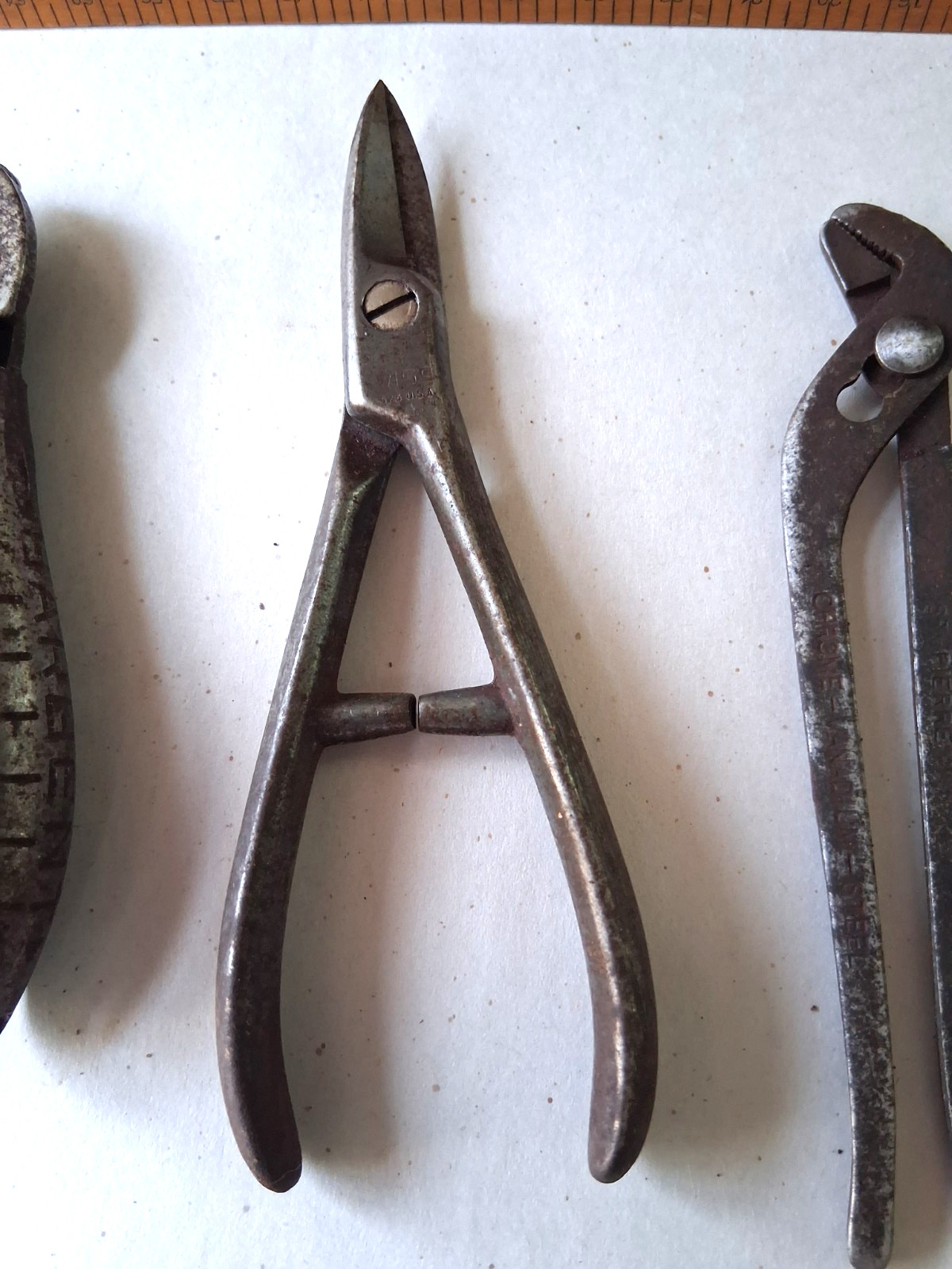VTG 4-1/2″ USA Tools Adjustable Slipjoint Pliers Dividers Stripper Scissor Snips