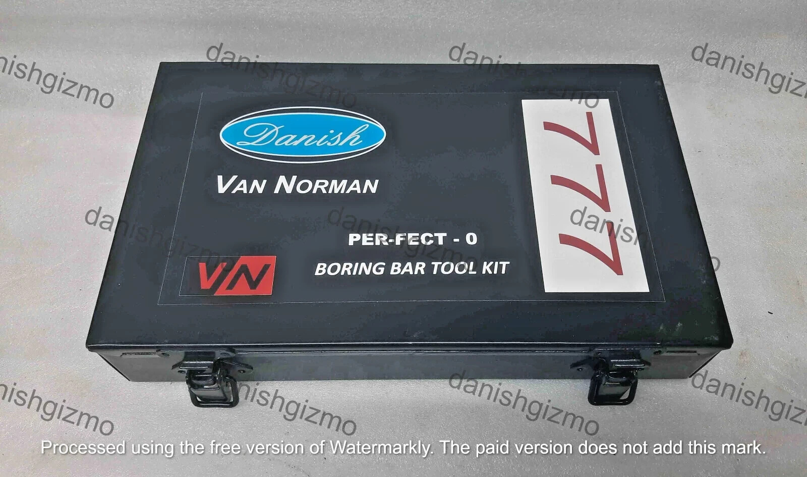 Van Norman VINTAGE Boring Tool kit 777 2.600″ TO 5.300″ LONG SHOES METAL BOX