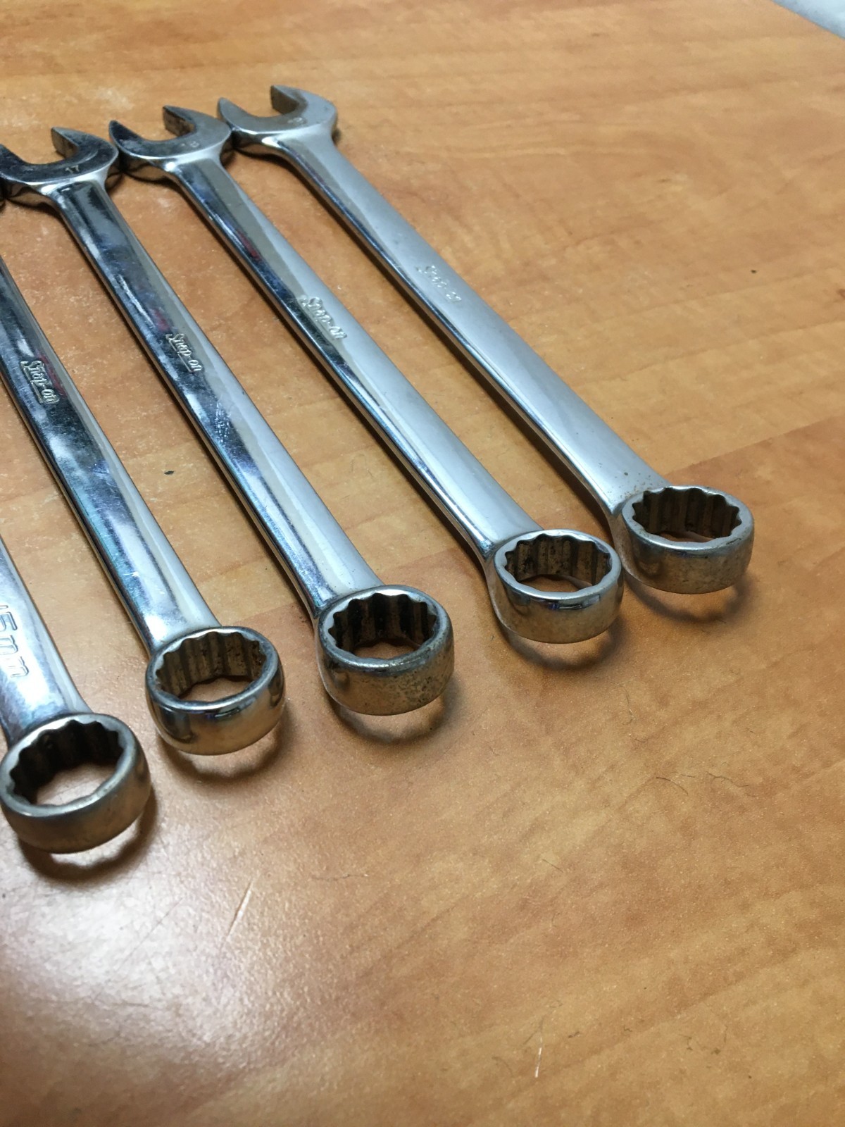 Snap-On METRIC OEXM Series Combination Wrench 9pc Set 11mm-19mm OEXM190 OEXM180