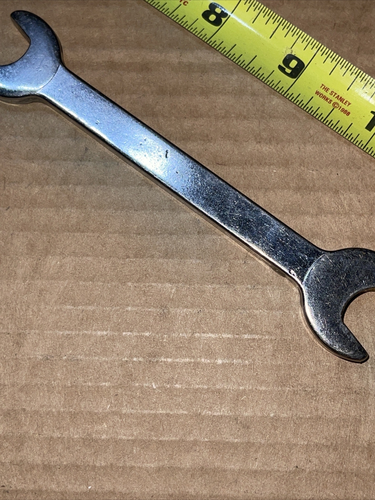 Vintage Vim USA 7123 7/16 In X 1/2 In SAE Open End Stubby Wrench Short