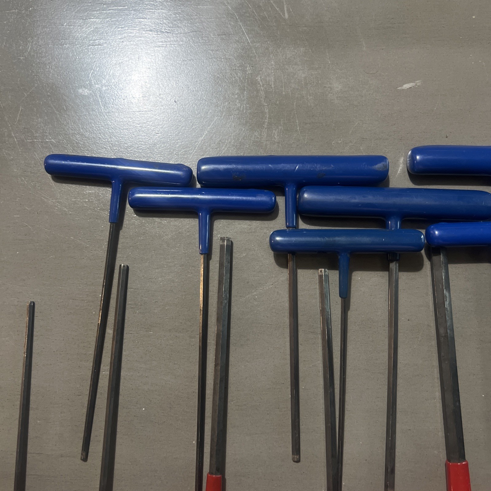 BLUE-POINT TOOLS 2 SETS 6 T-HANDLE HEX SAE & 8 T-HANDLE HEX METRIC WRENCHES