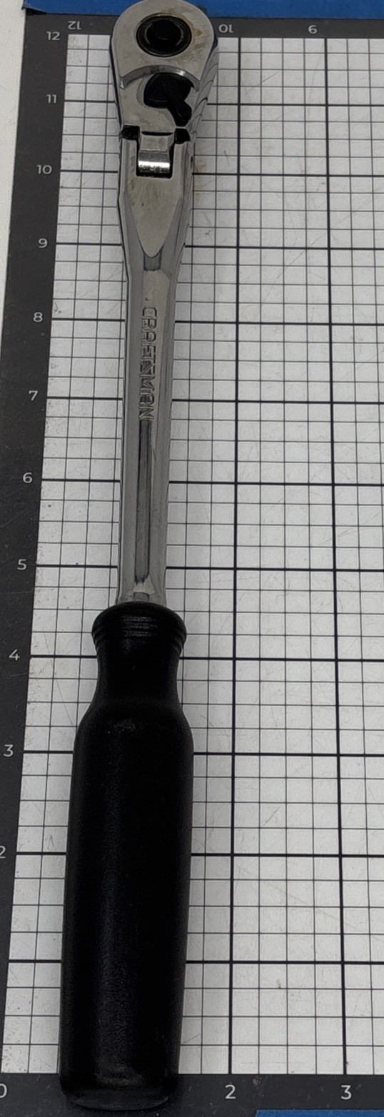 Craftsman 44836 -KV -USA 3/8″ Ergo Flex Head Ratchet Full Polish Black Handle