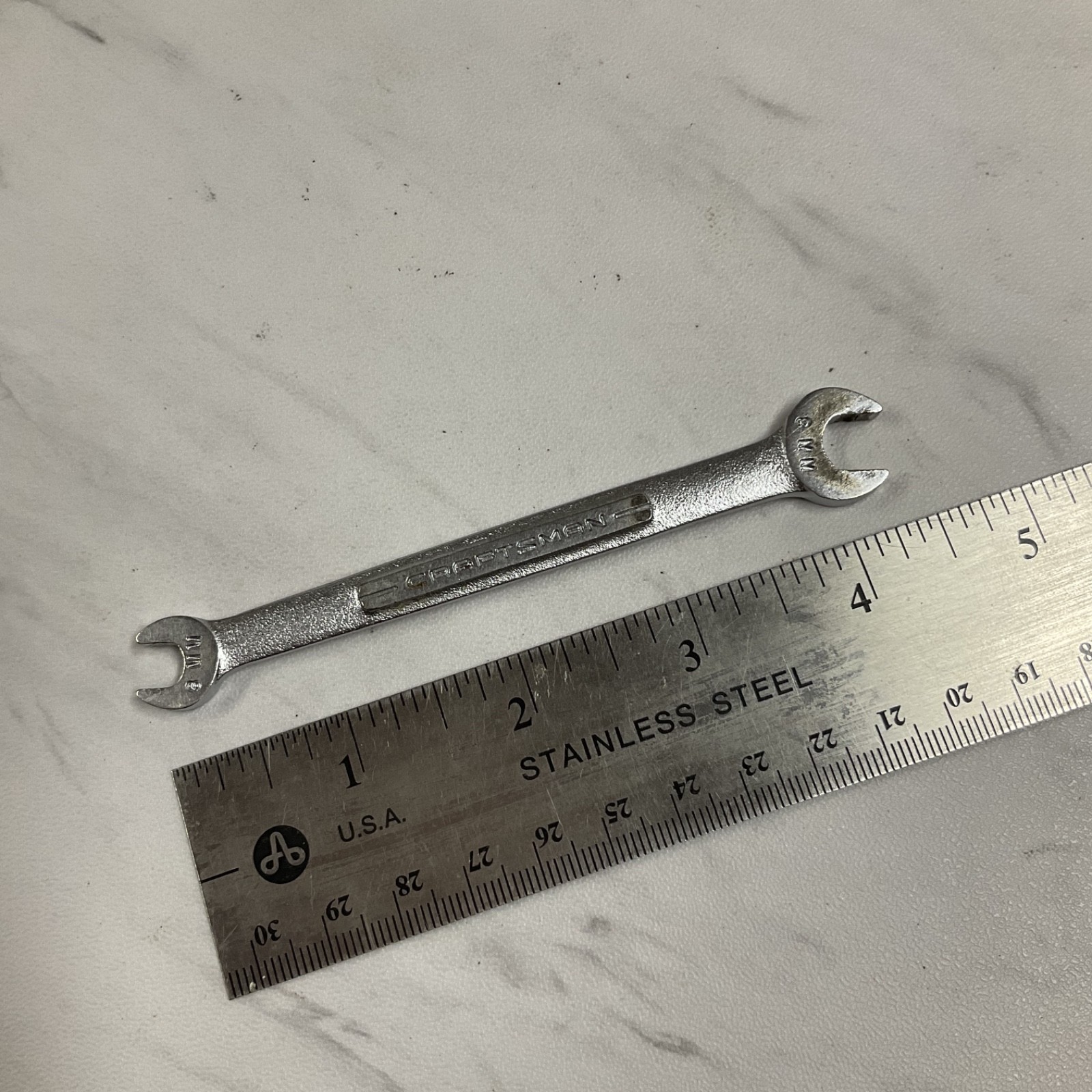Vintage Craftsman 6mm x 8mm Open End Wrench V Series USA No # !!FREE SHIPPING!!