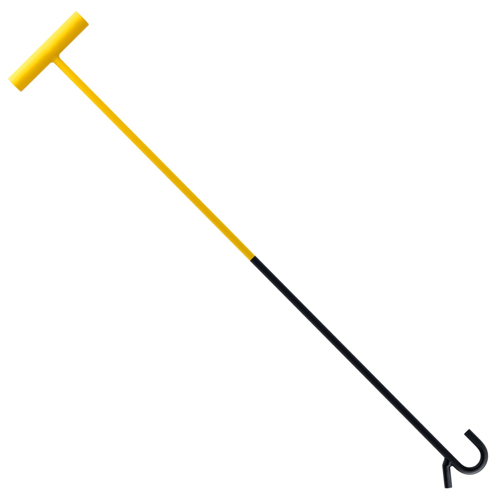 5th Wheel Pin Puller 32 Inch Solid Steel Chrome Plated Hook Yellow Black 1 PC