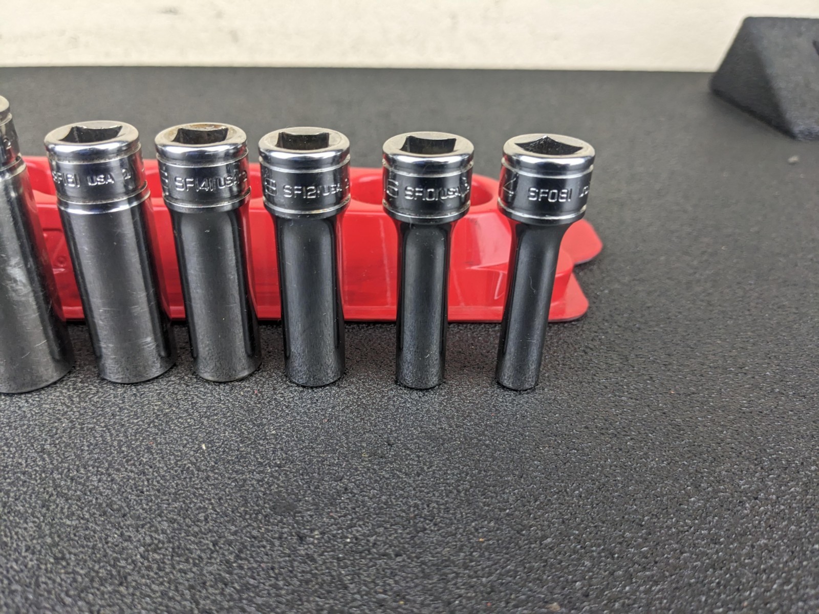 #bm187 Snap-on Tools USA 3/8″ Drive SAE 12 Point Deep Chrome Socket Set 211SFY