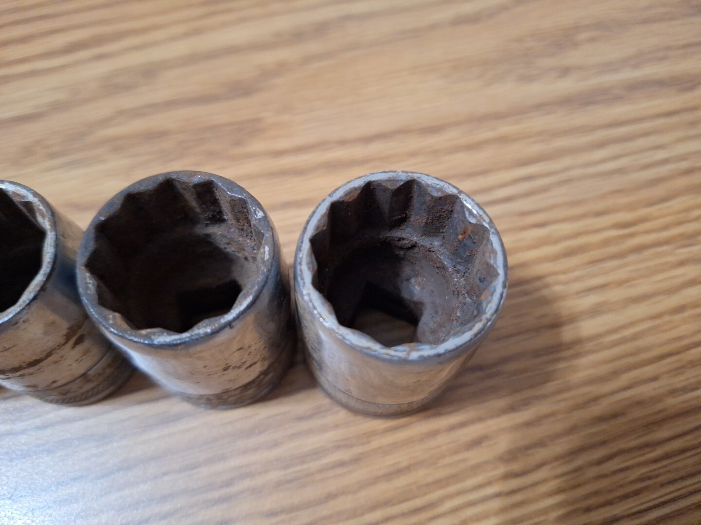 Vintage S-K Wayne Tools 1/2″ Drive 12 Point Sockets & 6 Point Socket